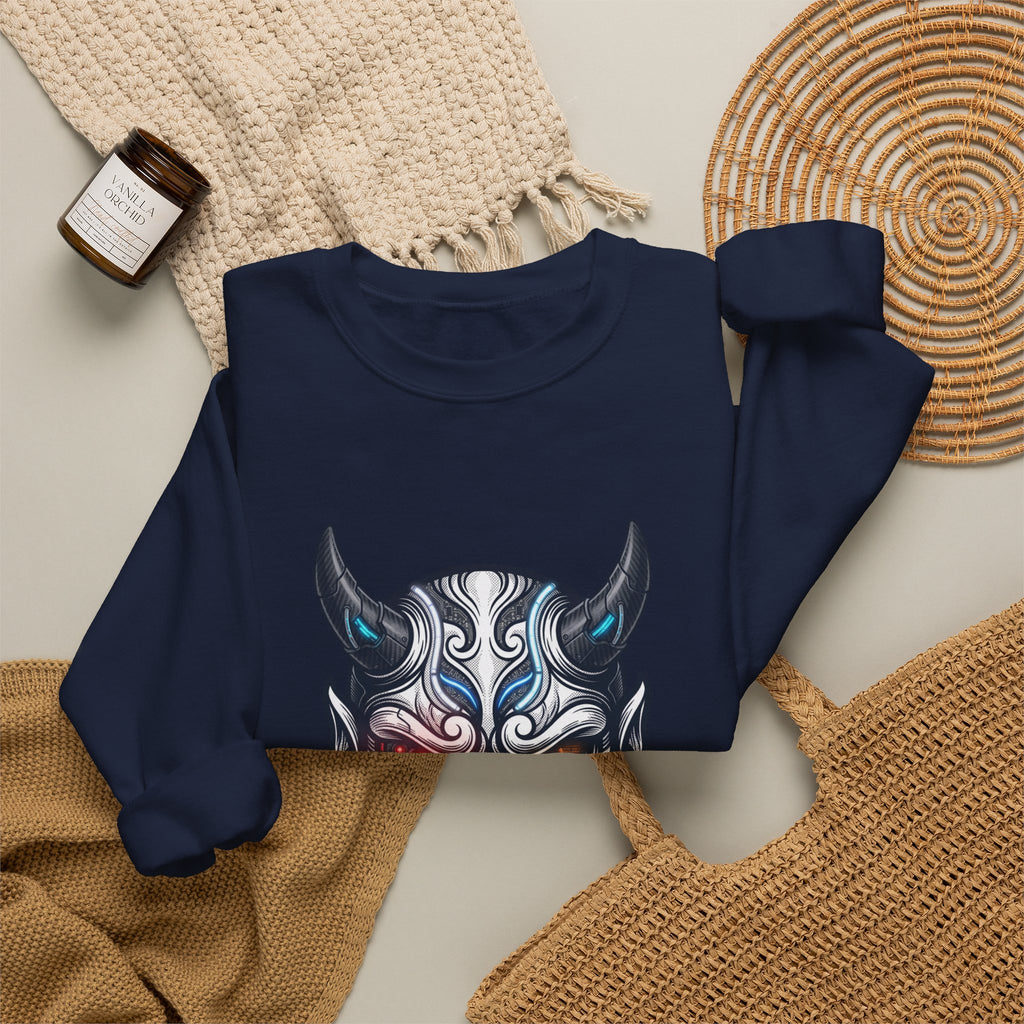 Hannya Mask Illustration Sweatshirt | Traditional Tattoo-Inspired, Flash-Style