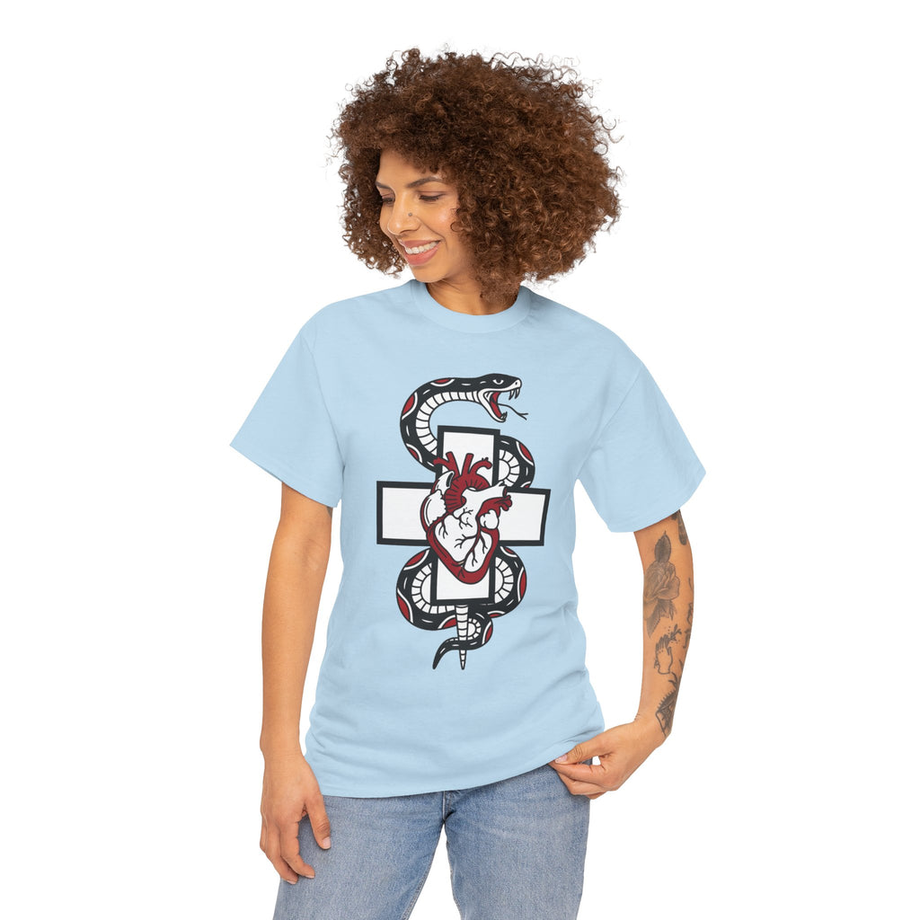 D78 Skull Society — Gothic Heart & Snake T-shirt