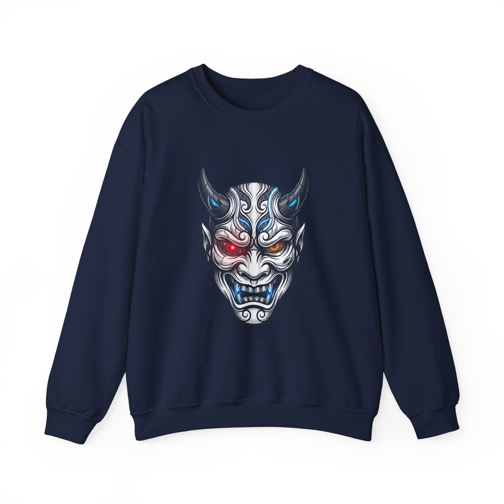 Hannya Mask Illustration Sweatshirt | Traditional Tattoo-Inspired, Flash-Style