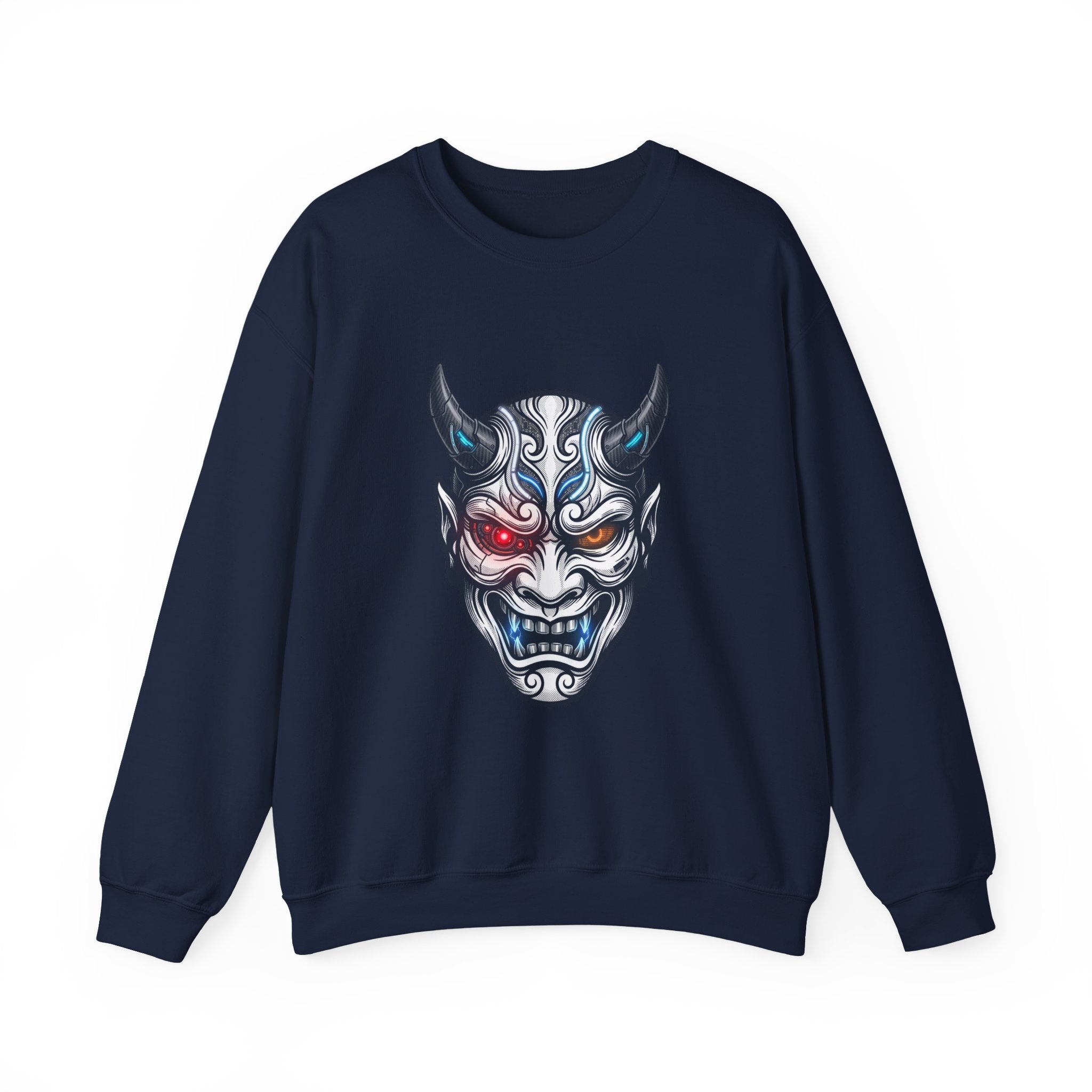 Hannya Mask Illustration Sweatshirt | Traditional Tattoo-Inspired, Flash-Style