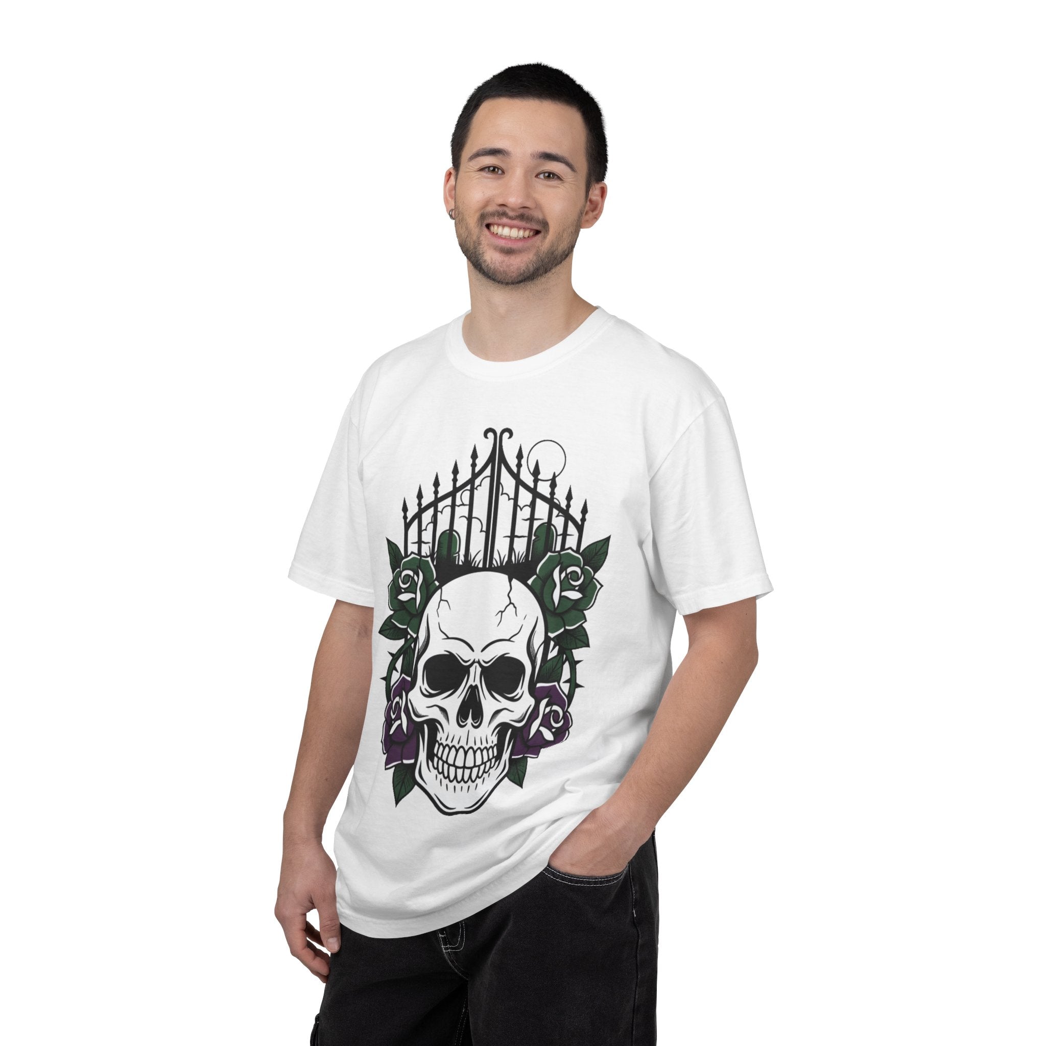 D78 Skull Society — Skull and Roses T-Shirt