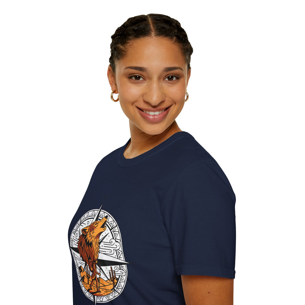 D78 Wolf Trail — Adventure wolf T-shirt