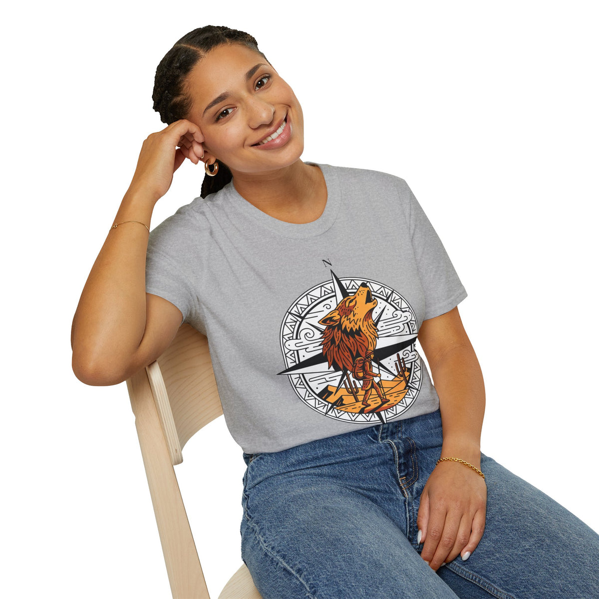 D78 Wolf Trail — T-shirt loup aventure