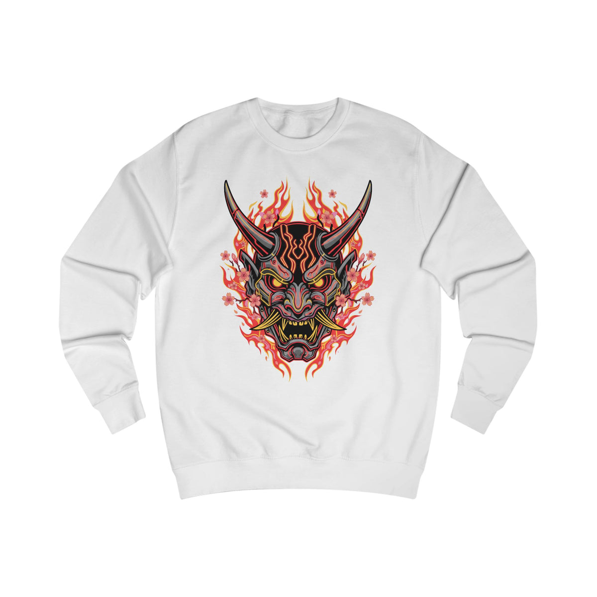 Sweat masque oni torii japonais dark — D78 Oni Flames