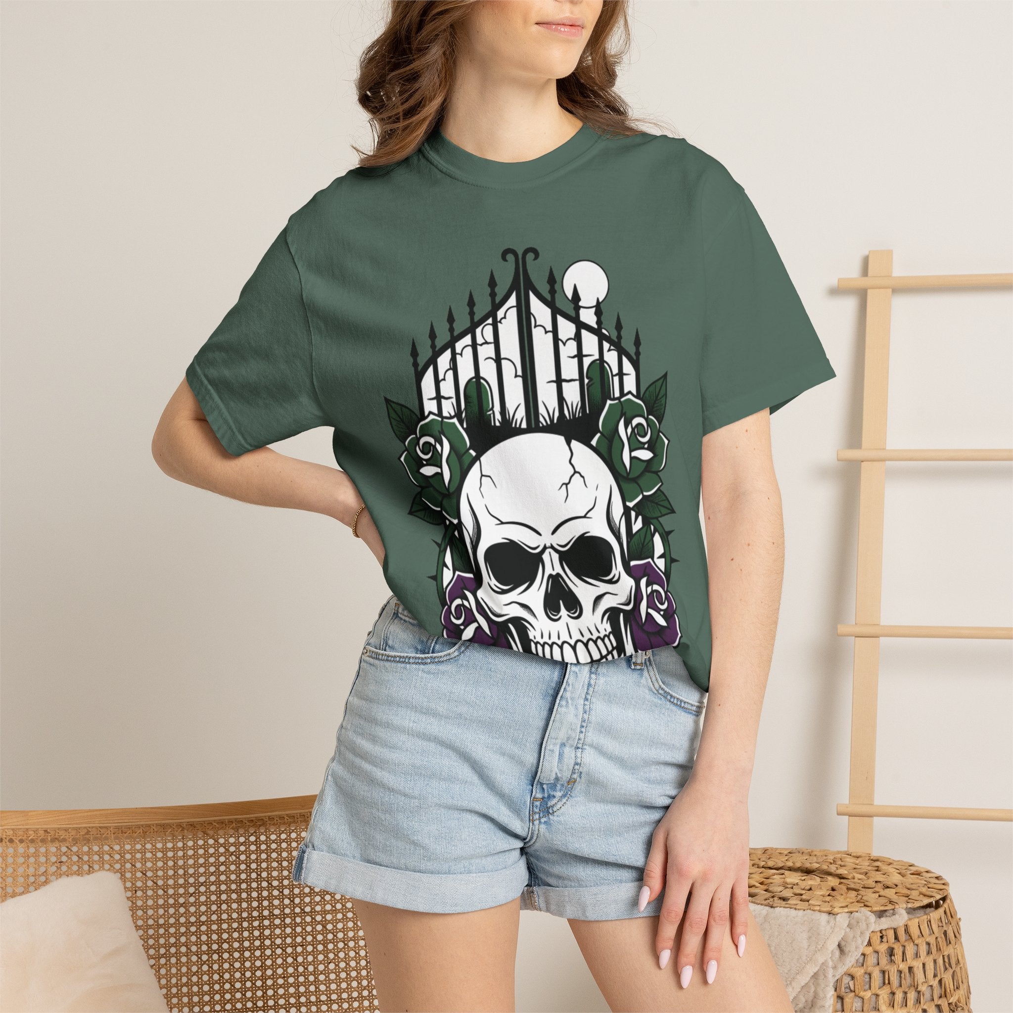 Skull & Rose Gate T-Shirt