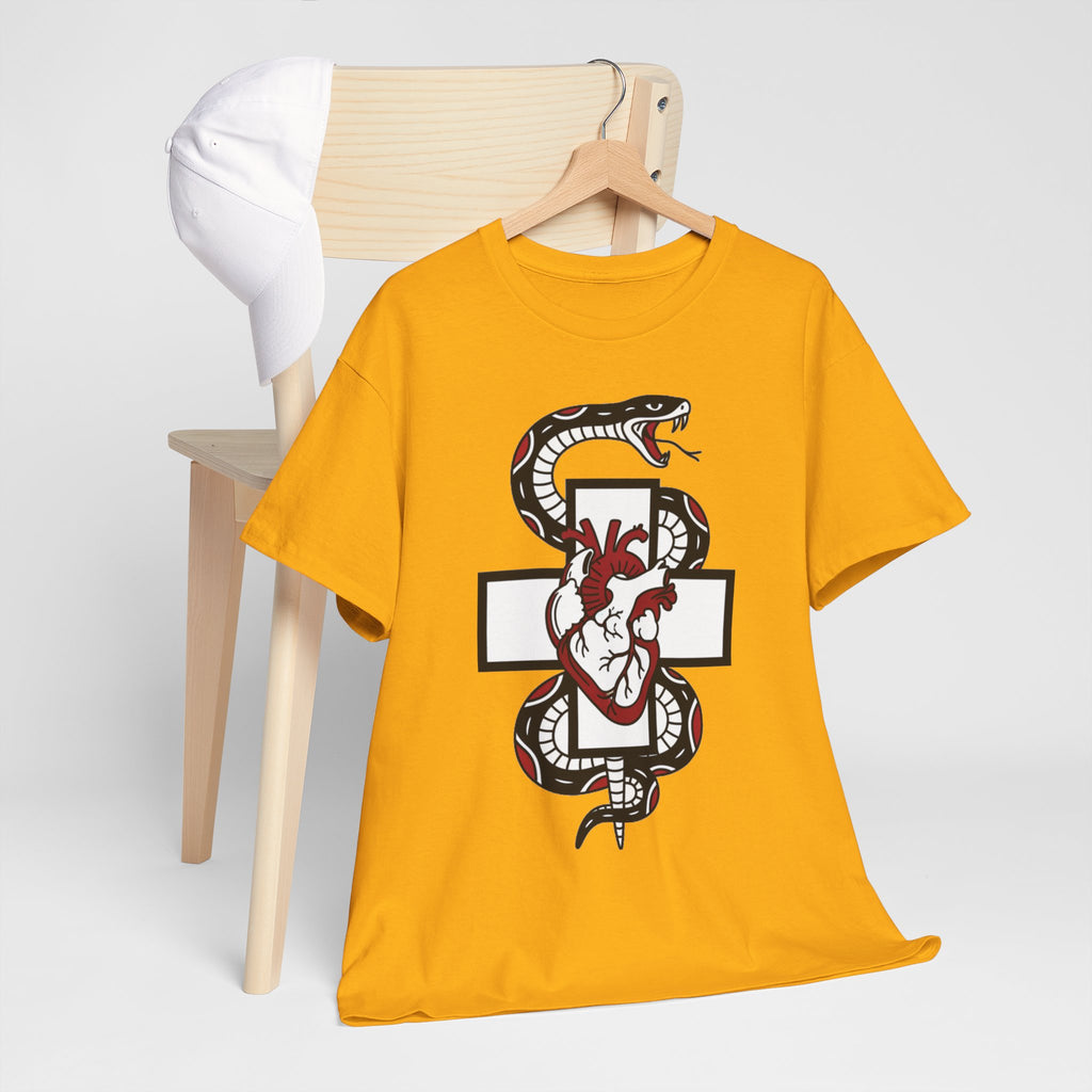 D78 Skull Society — Gothic Heart & Snake T-shirt