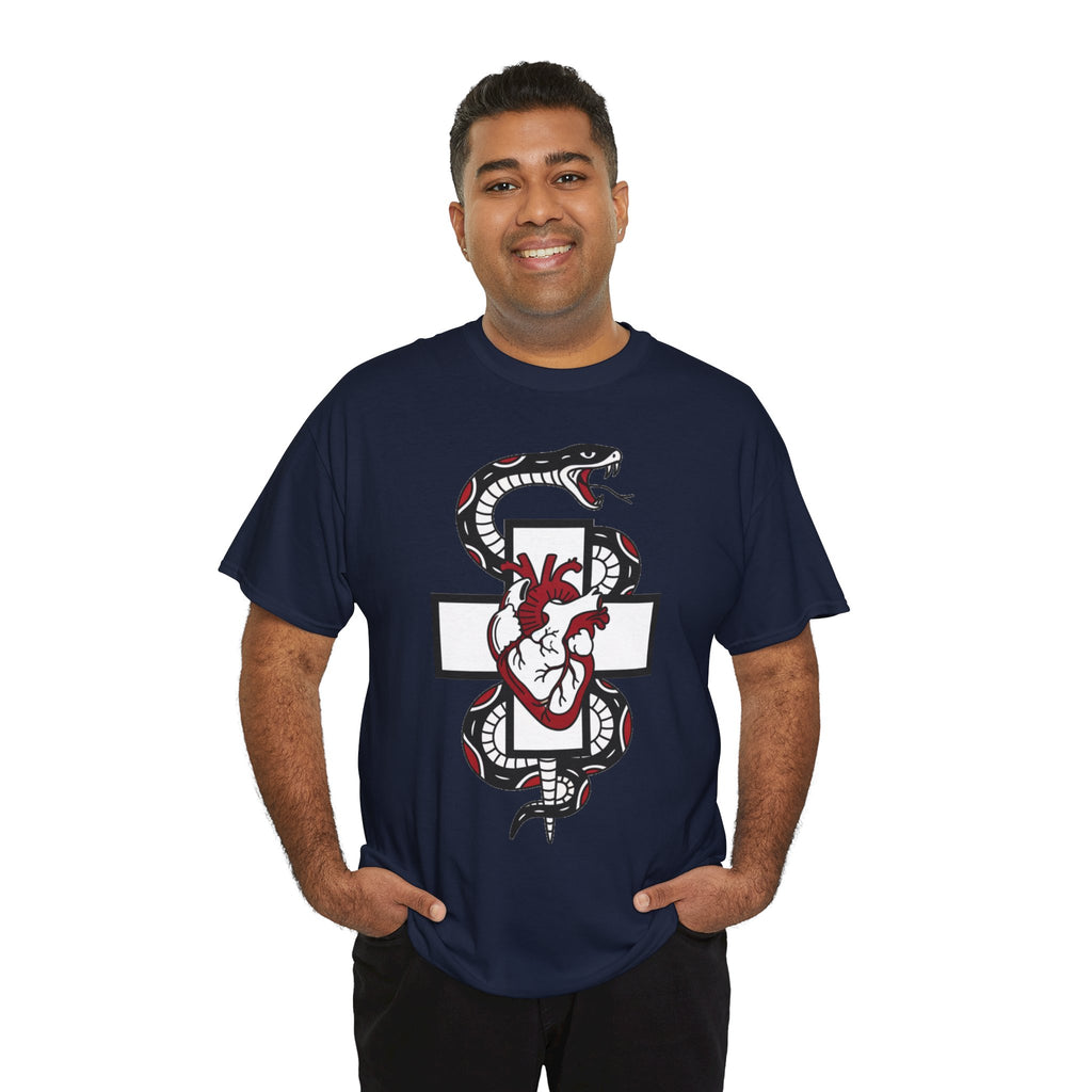 D78 Skull Society — Gothic Heart & Snake T-shirt