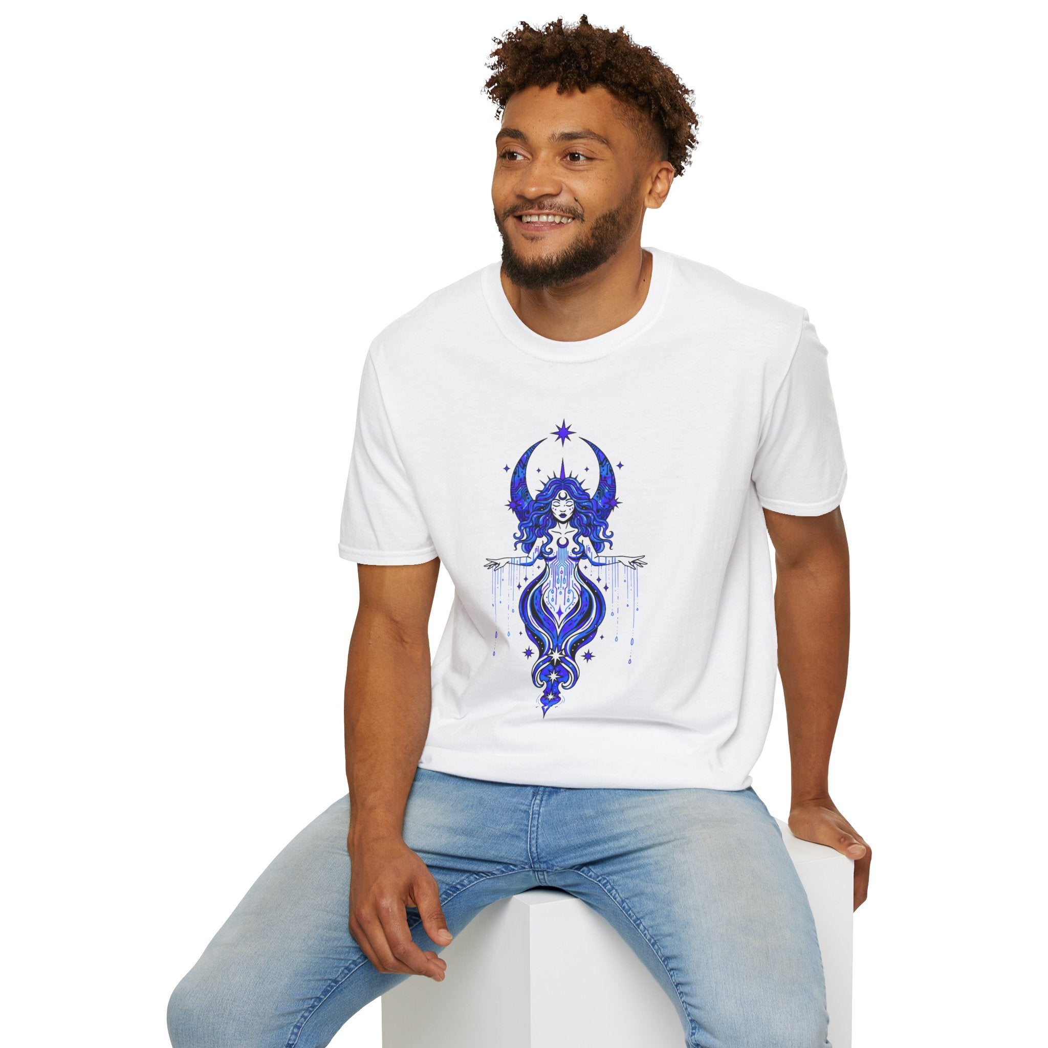 D78 Mystic Circle — Celestial Goddess T-Shirt