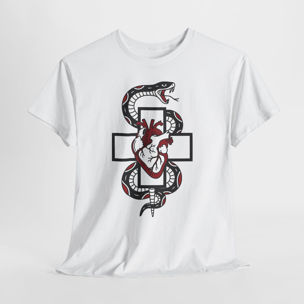 D78 Skull Society — Gothic Heart & Snake T-shirt