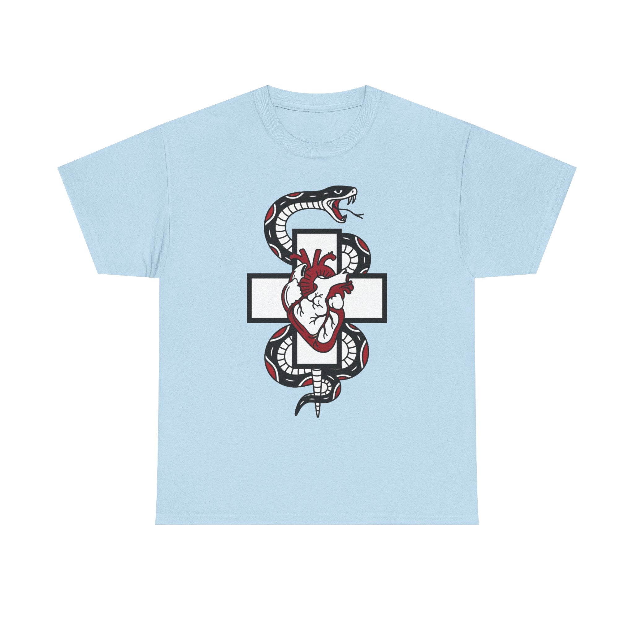 D78 Skull Society — Gothic Heart & Snake T-shirt