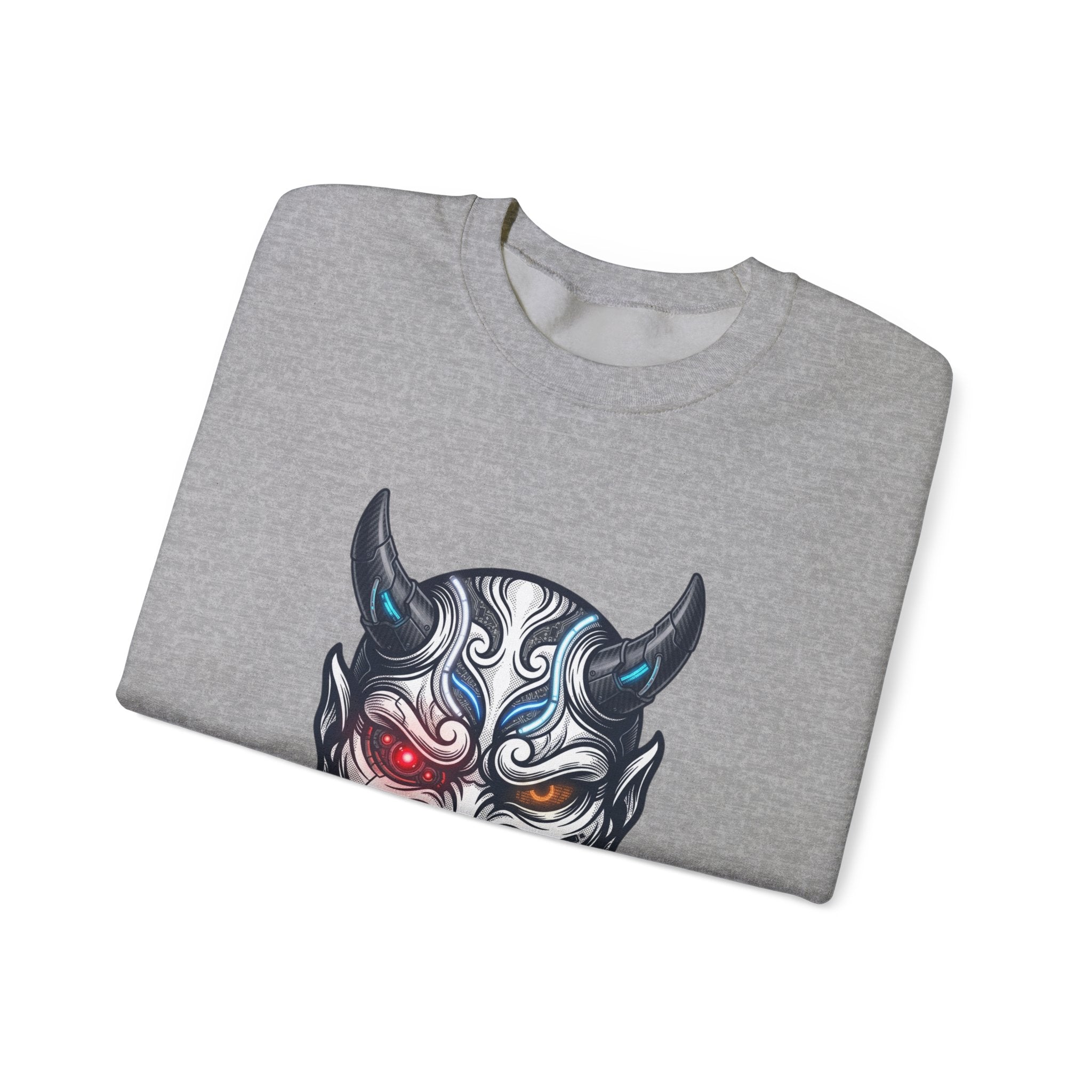 Hannya Mask Illustration Sweatshirt | Traditional Tattoo-Inspired, Flash-Style