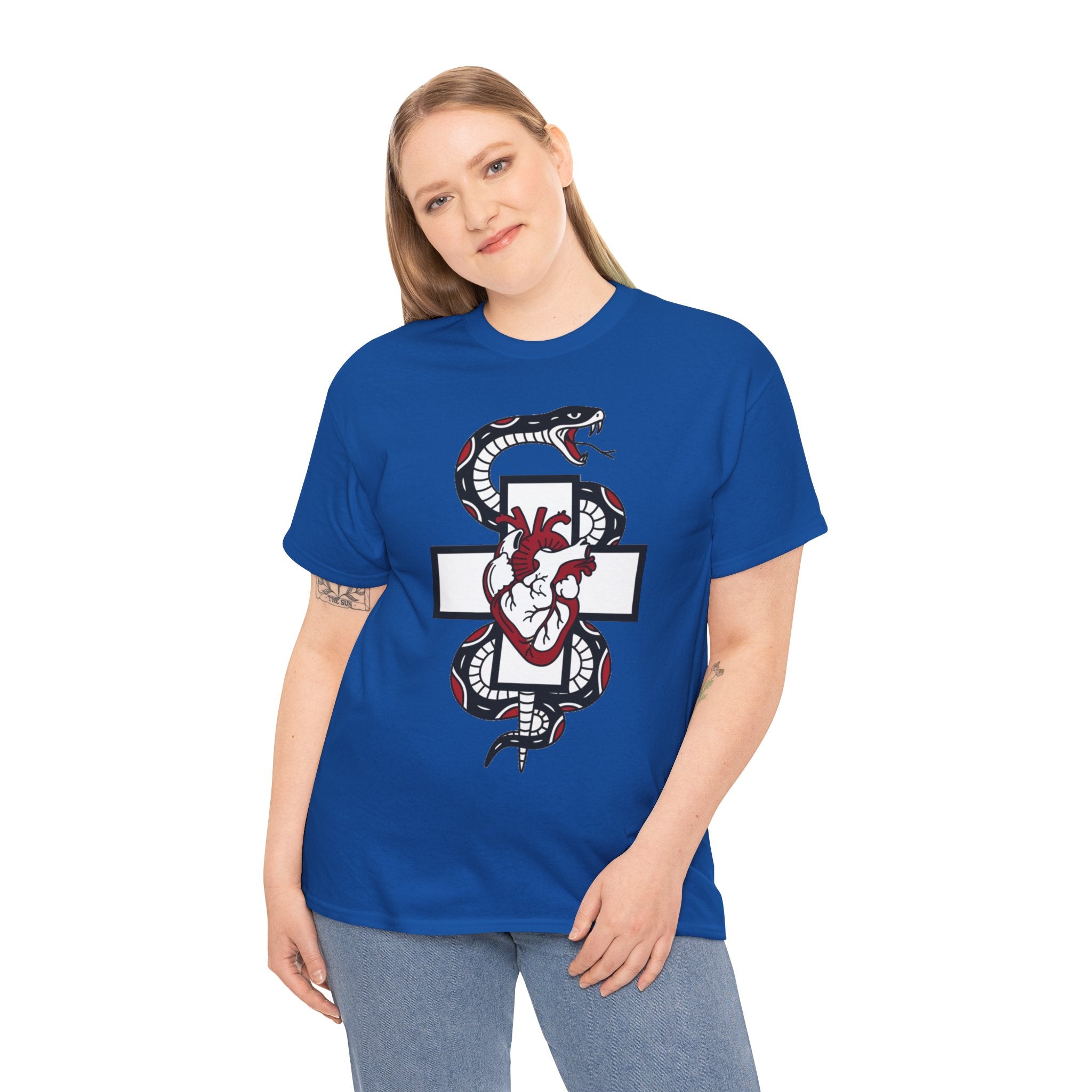D78 Skull Society — Gothic Heart & Snake T-shirt
