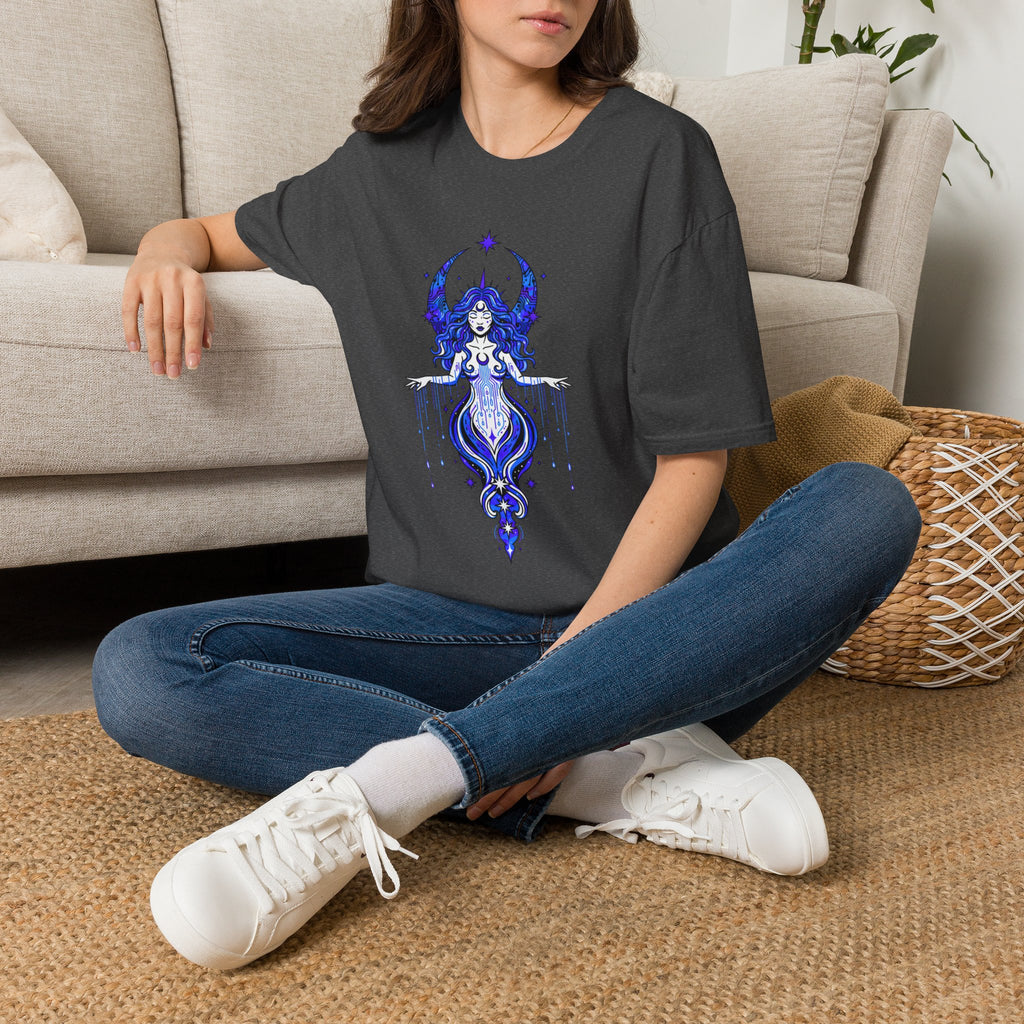 Mystic Moon Goddess T-Shirt — Celestial Witchy Graphic Tee