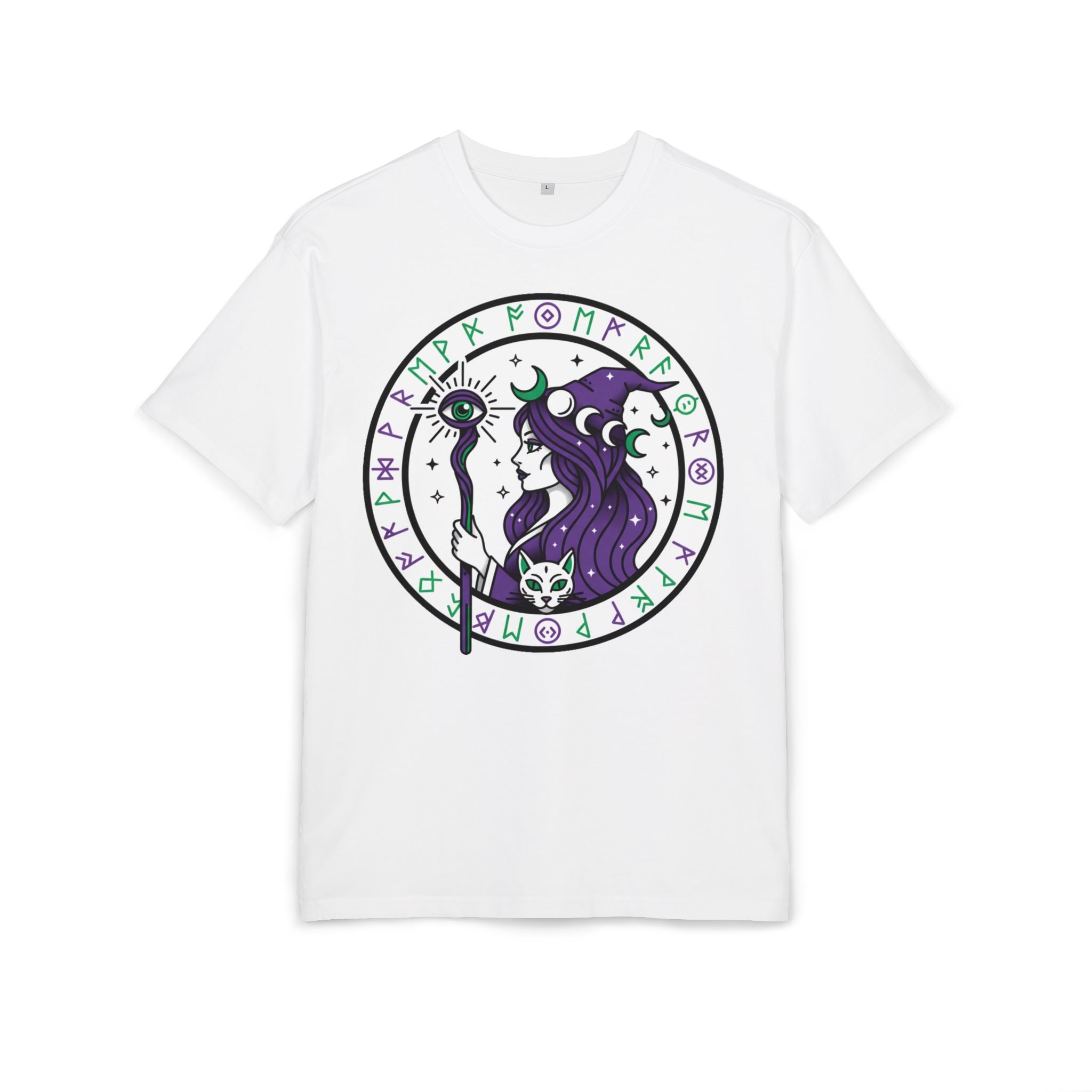 D78 Mystic Circle — Runic Witch T-shirt