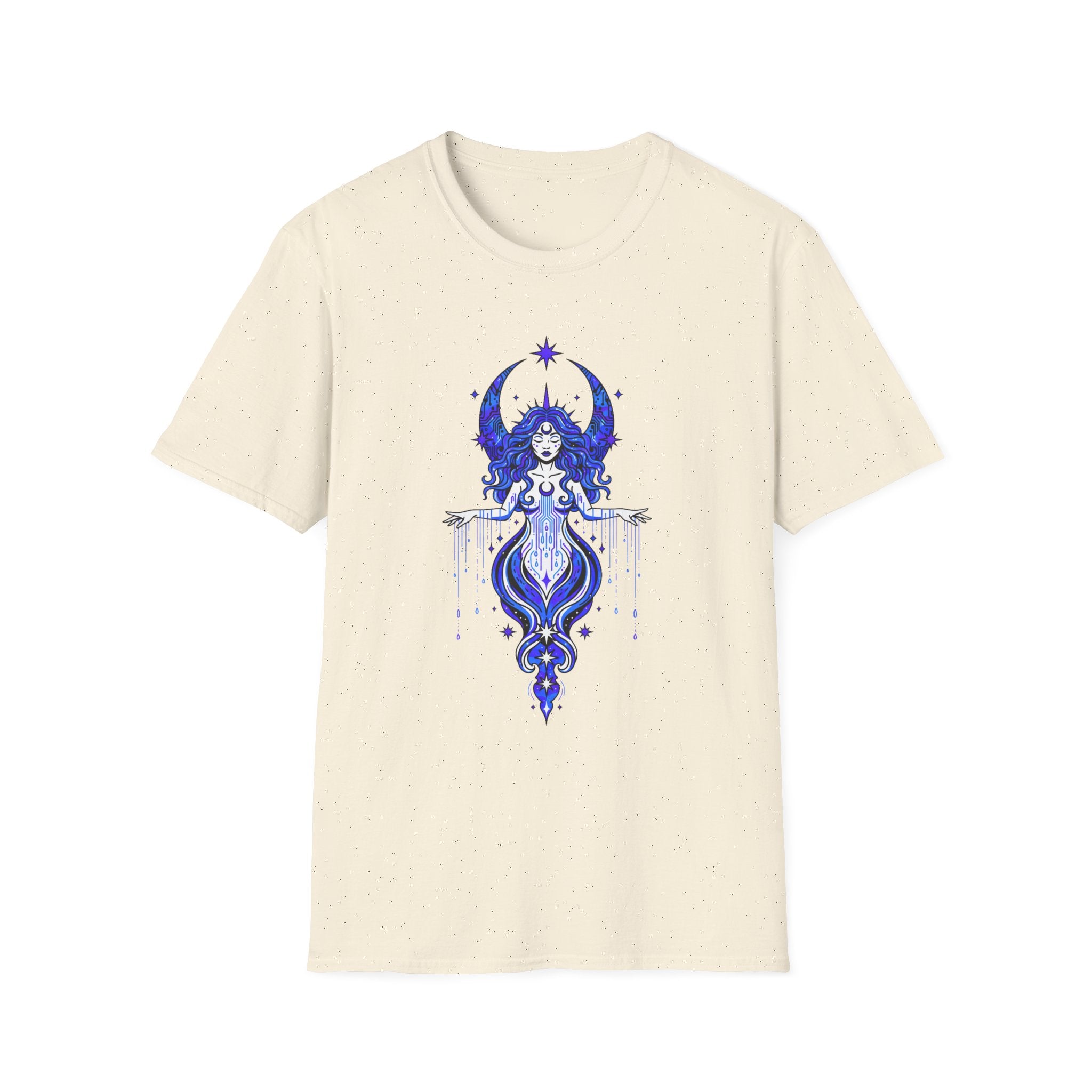 Mystic Moon Goddess T-Shirt — Celestial Witchy Graphic Tee