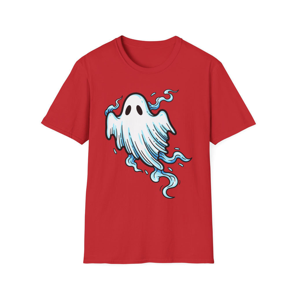 Ghost Graphic T-Shirt — Cute Blue Floating Ghost Halloween Tee