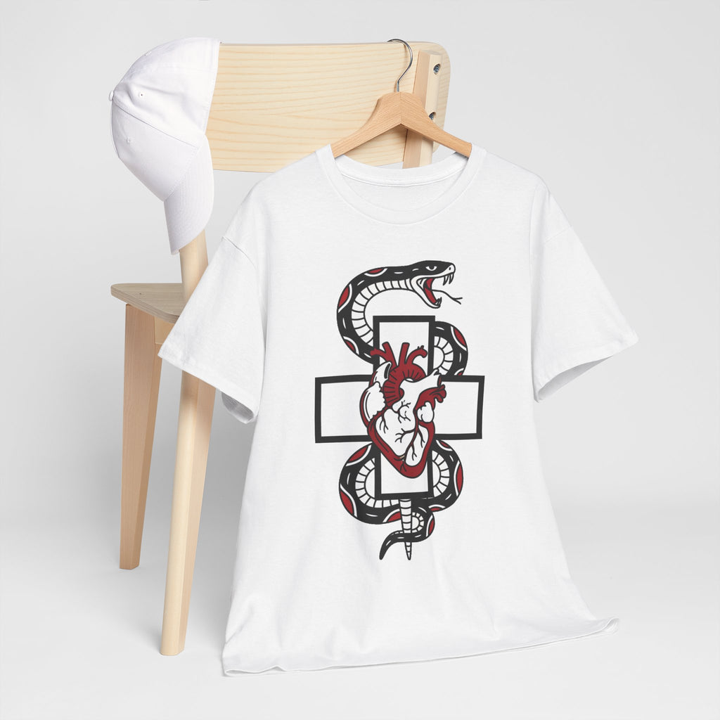 D78 Skull Society — Gothic Heart & Snake T-shirt