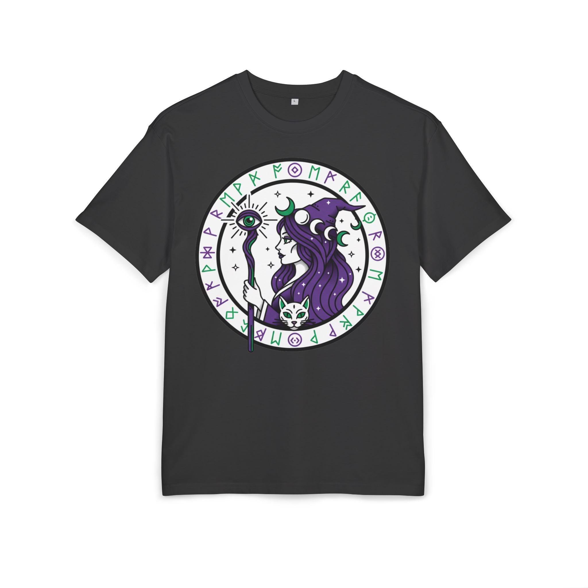 D78 Mystic Circle — Runic Witch T-shirt