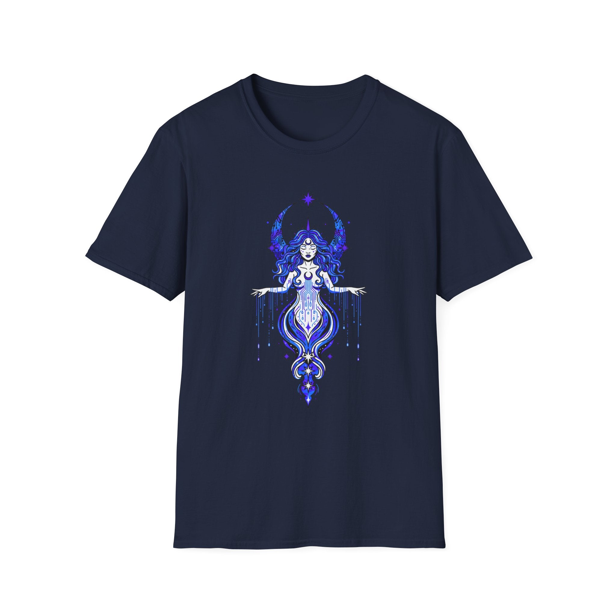 Mystic Moon Goddess T-Shirt — Celestial Witchy Graphic Tee