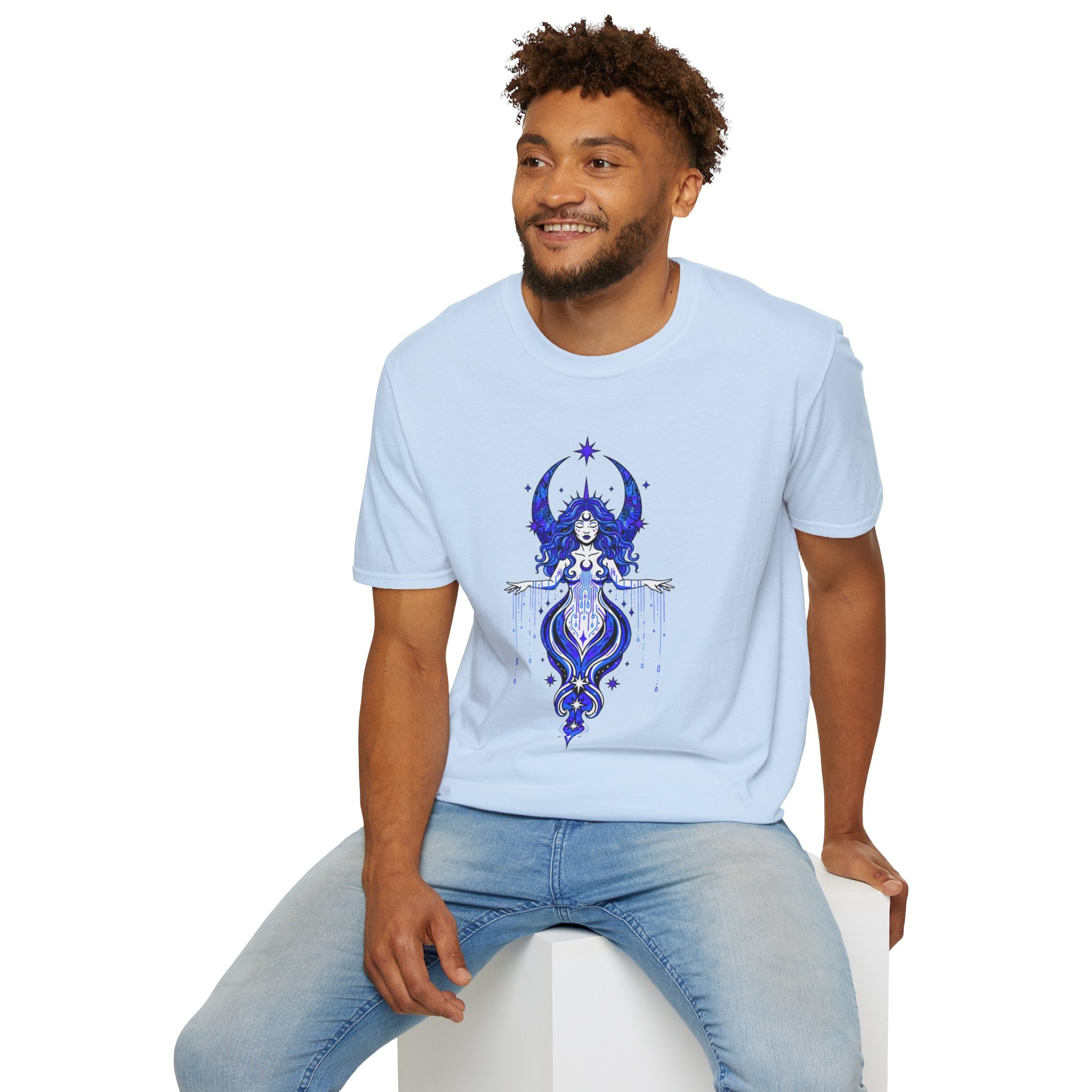 D78 Mystic Circle — Celestial Goddess T-Shirt