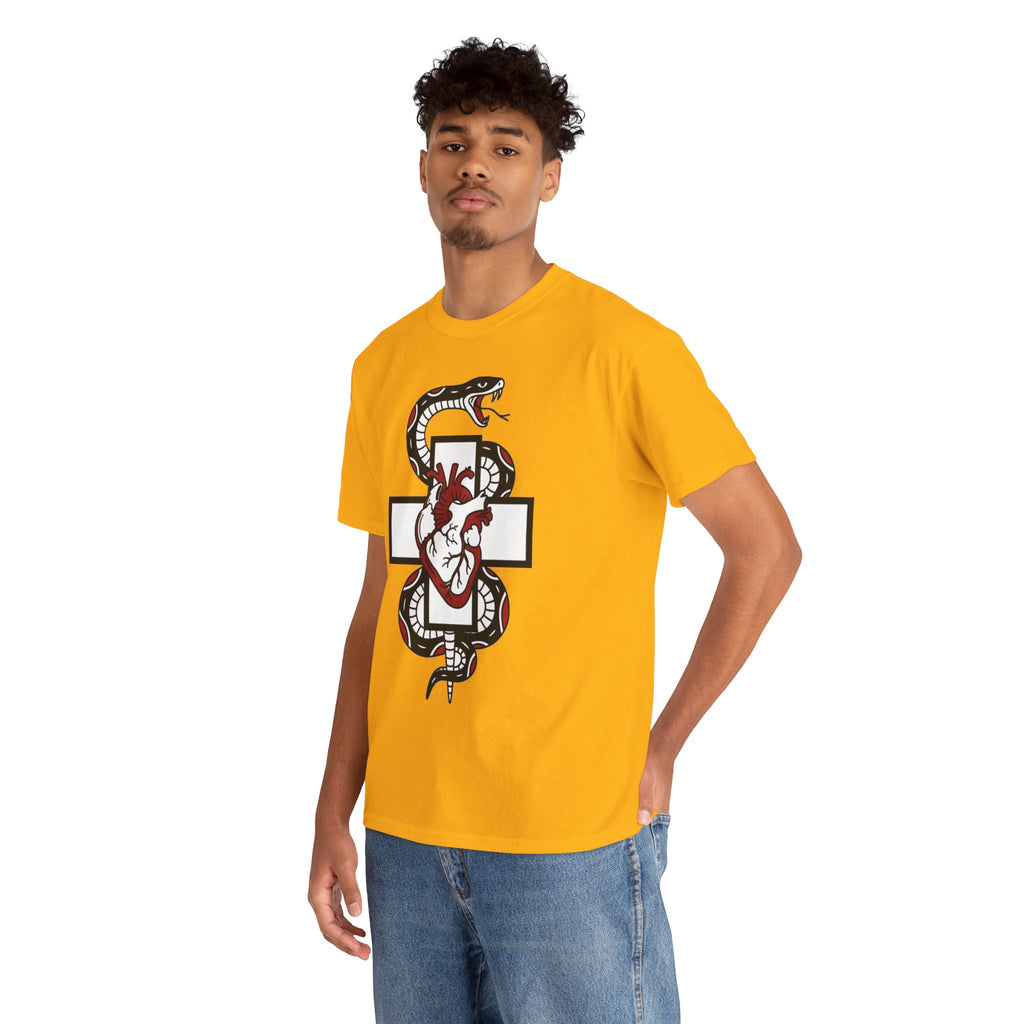 D78 Skull Society — Gothic Heart & Snake T-shirt