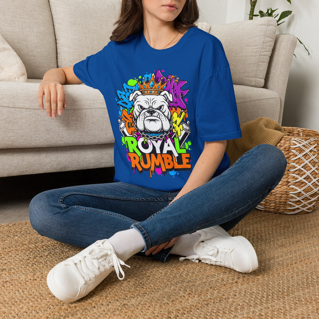 Bulldog Royal Rumble T-Shirt — Colorful Crown Streetwear Tee