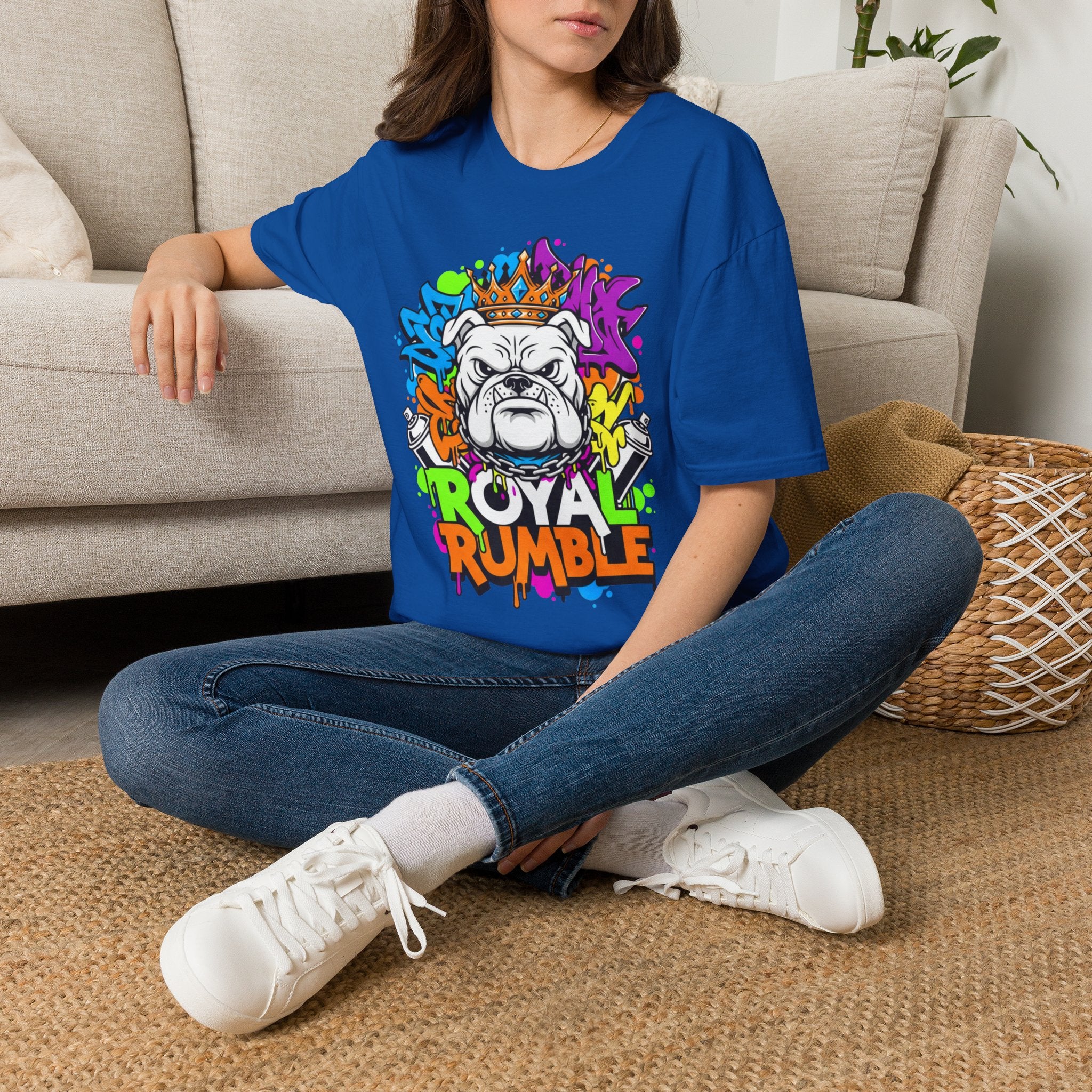 Bulldog Royal Rumble T-Shirt — Colorful Crown Streetwear Tee