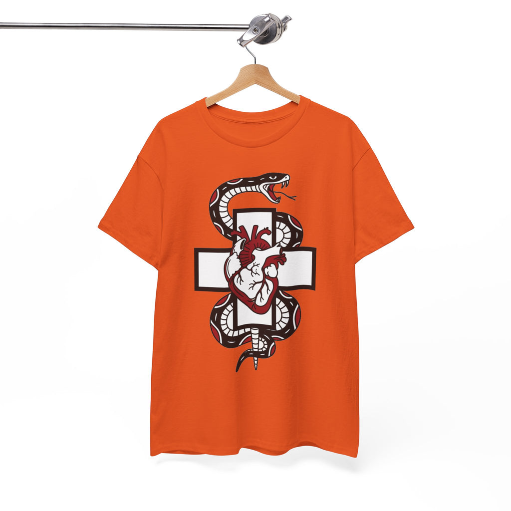 D78 Skull Society — Gothic Heart & Snake T-shirt