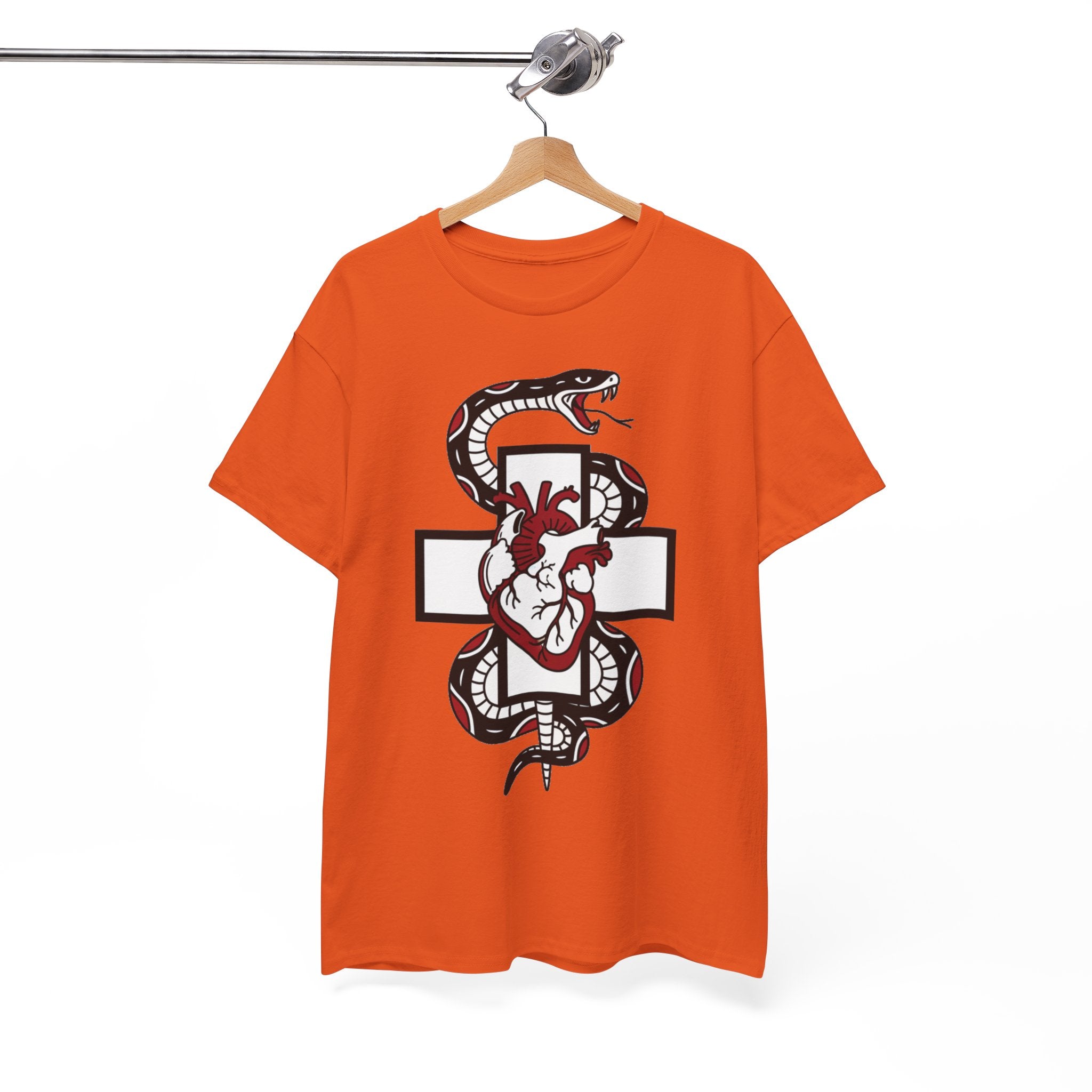 D78 Skull Society — Gothic Heart & Snake T-shirt
