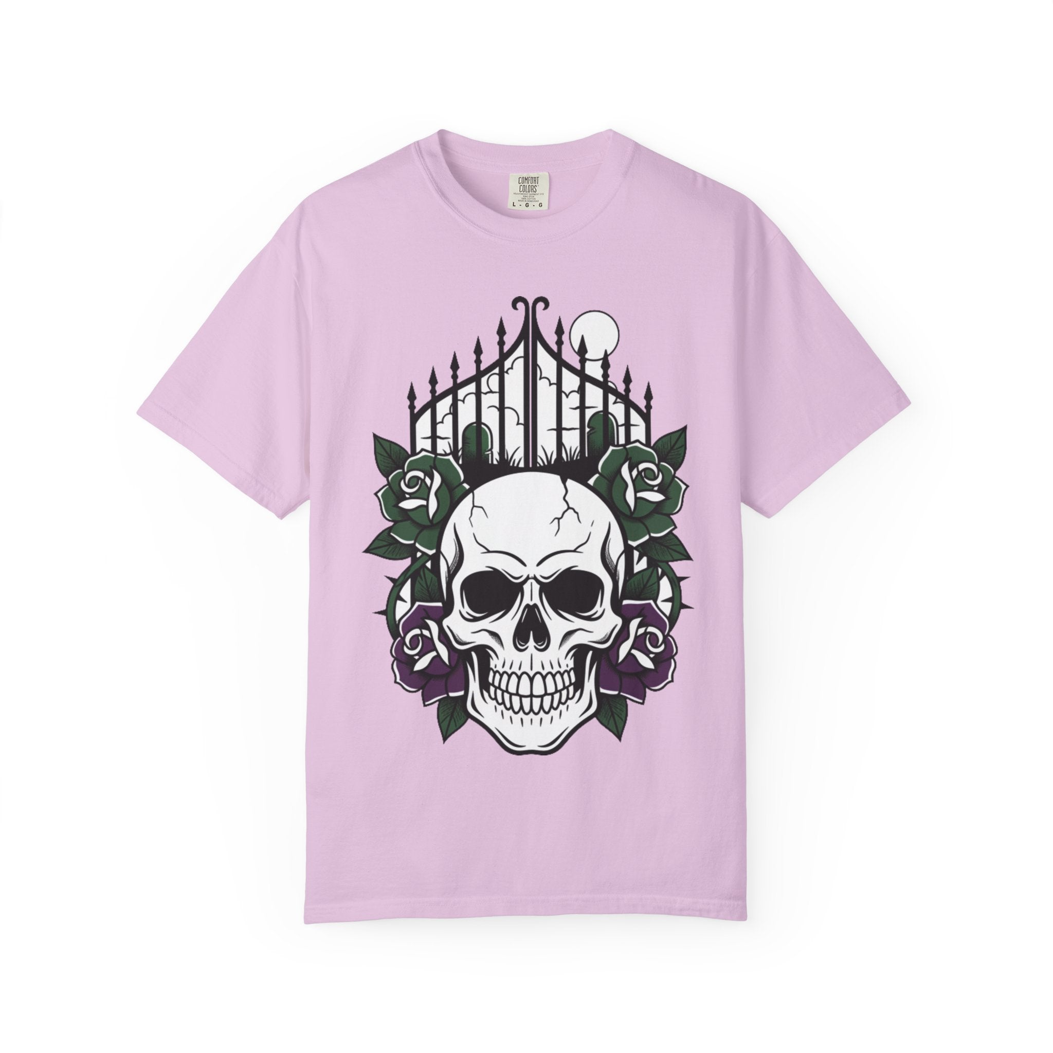 D78 Skull Society — Skull and Roses T-Shirt