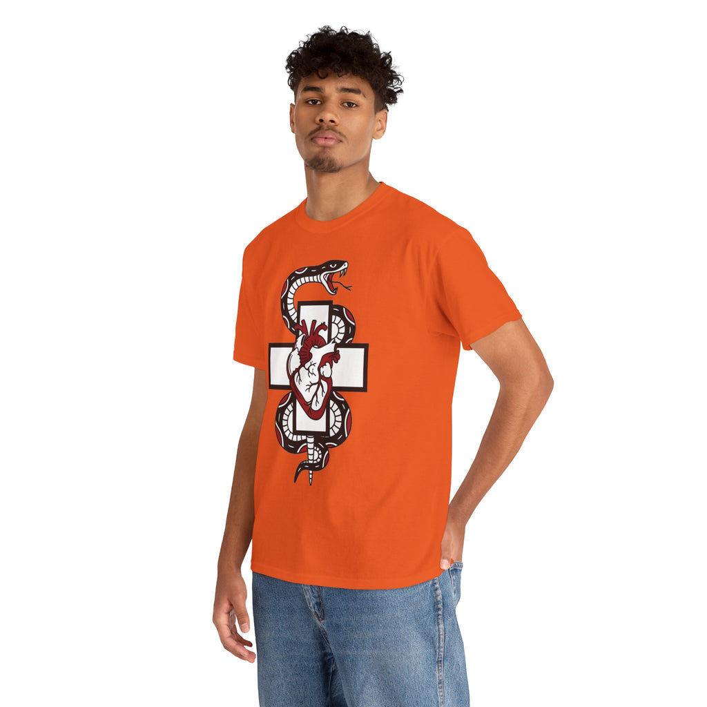 D78 Skull Society — Gothic Heart & Snake T-shirt
