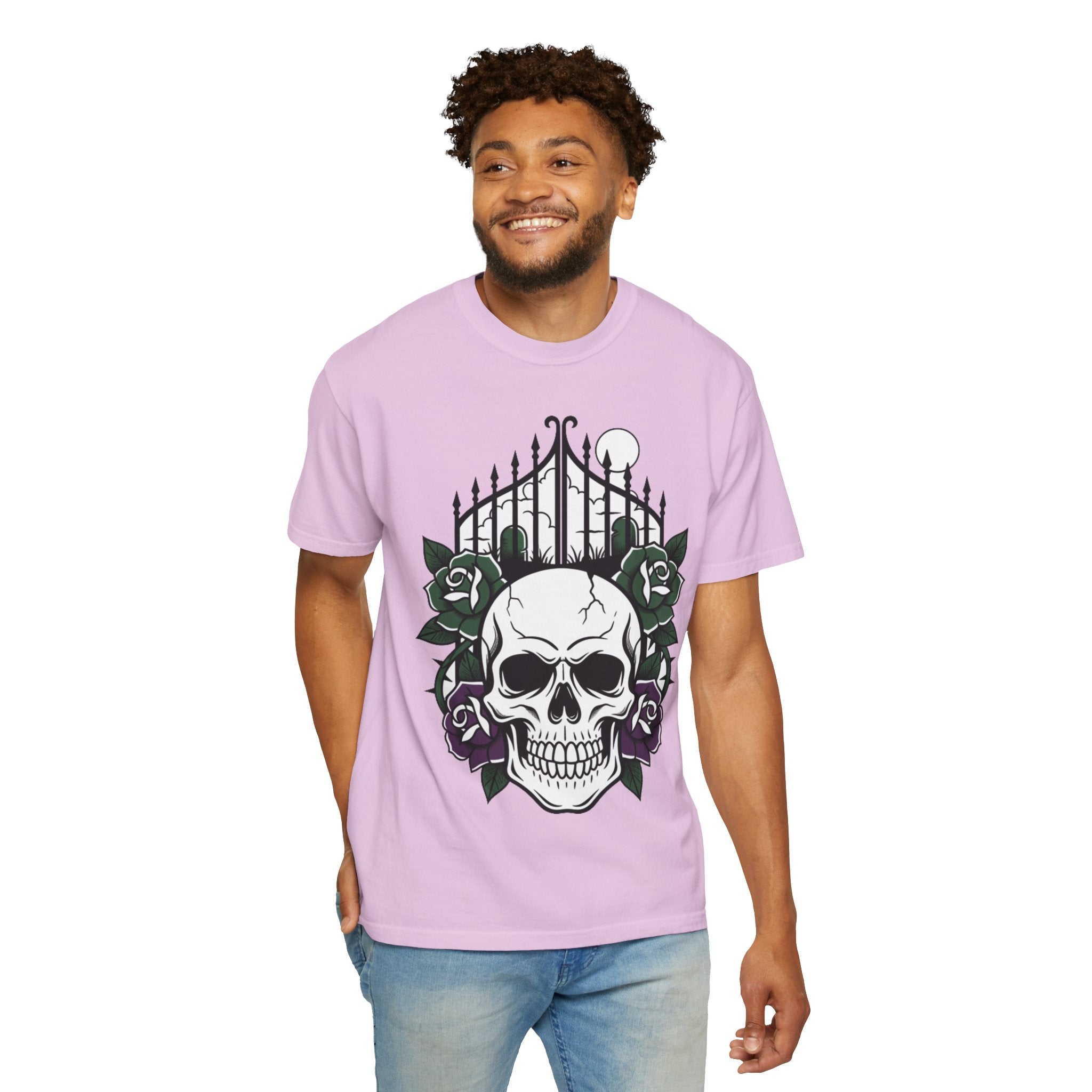 D78 Skull Society — Skull and Roses T-Shirt