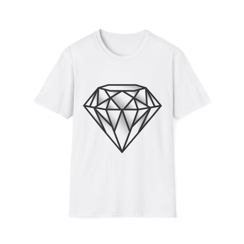 Diamond Graphic T-Shirt — Geometric Gem Tee for Casual Streetwear
