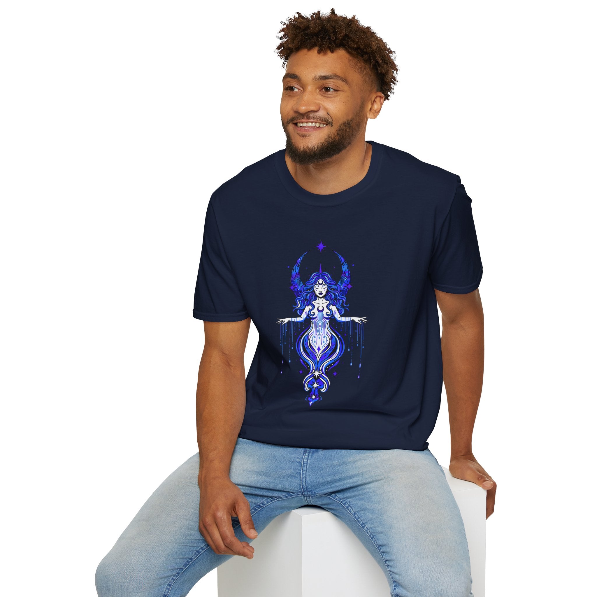 D78 Mystic Circle — Celestial Goddess T-Shirt