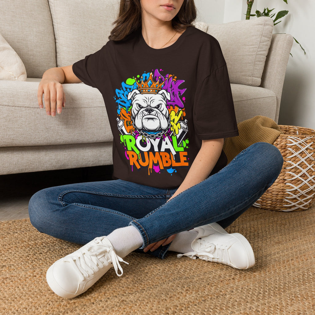 Bulldog Royal Rumble T-Shirt — Colorful Crown Streetwear Tee