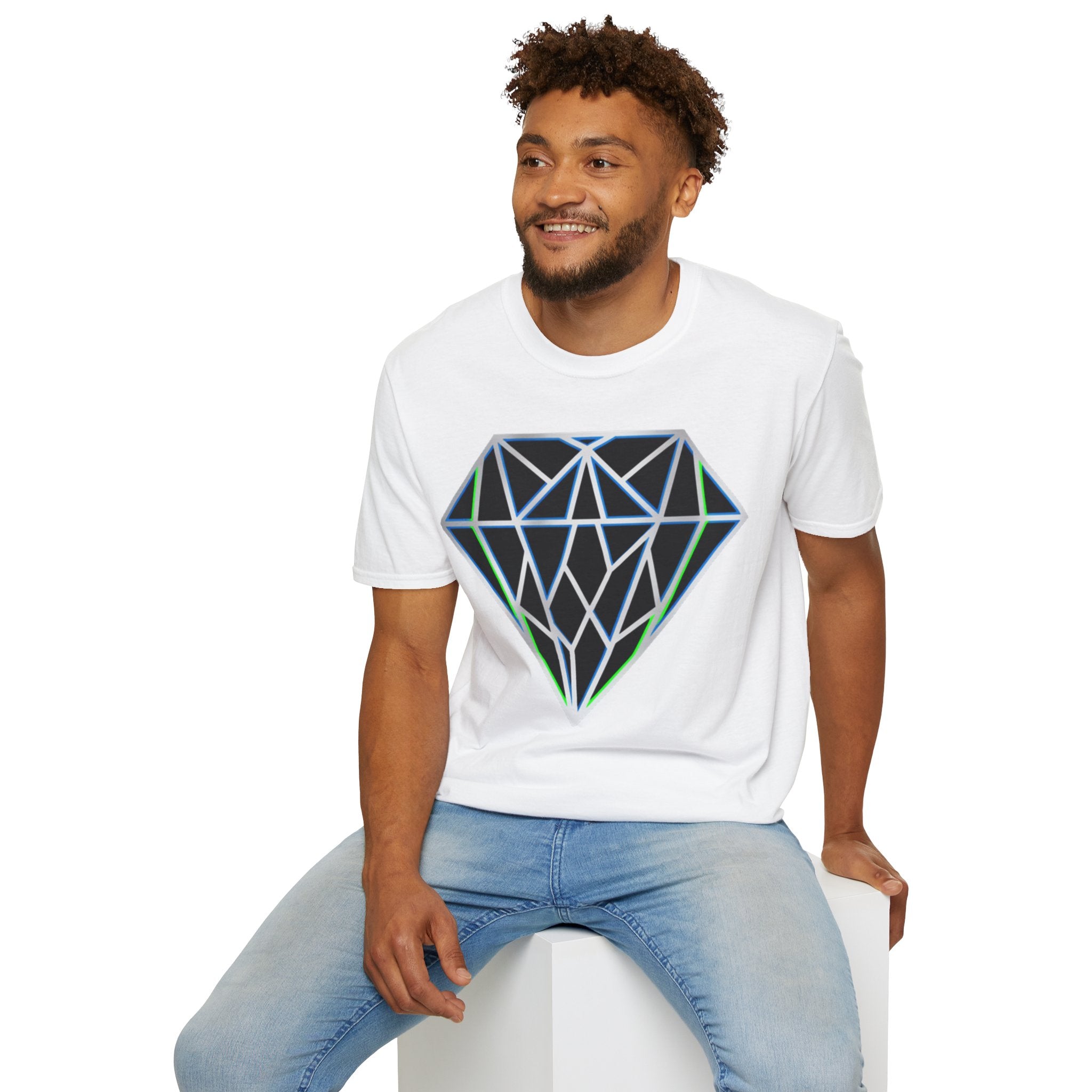 D78 Essentials — Geometric Diamond T-Shirt