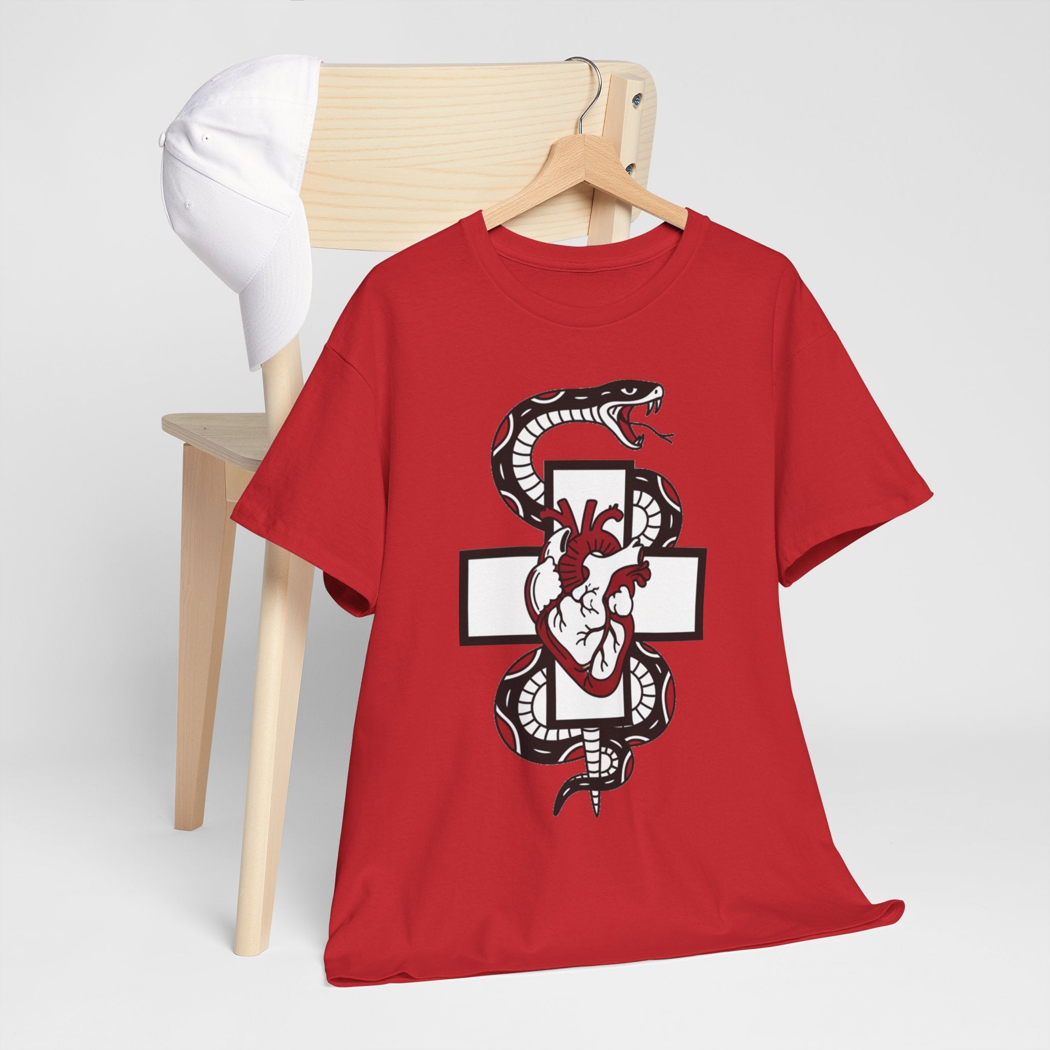 D78 Skull Society — Gothic Heart & Snake T-shirt