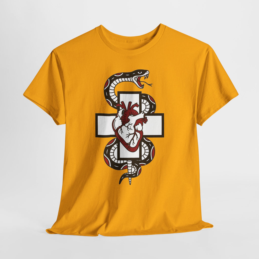D78 Skull Society — Gothic Heart & Snake T-shirt
