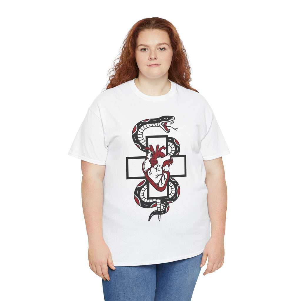 D78 Skull Society — Gothic Heart & Snake T-shirt
