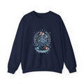 Born to Hike Compass Sweatshirt | Traditional Tattoo-Style, Laurel & Banner