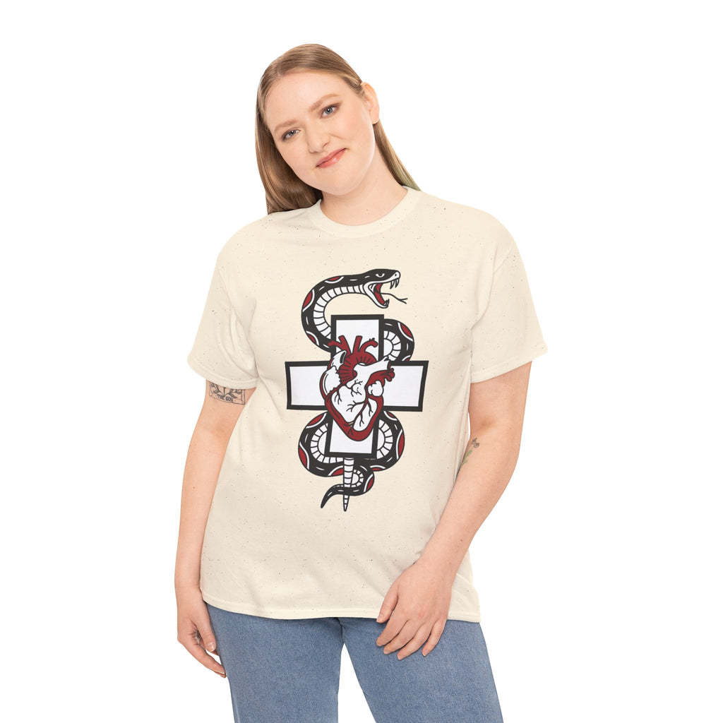 D78 Skull Society — Gothic Heart & Snake T-shirt