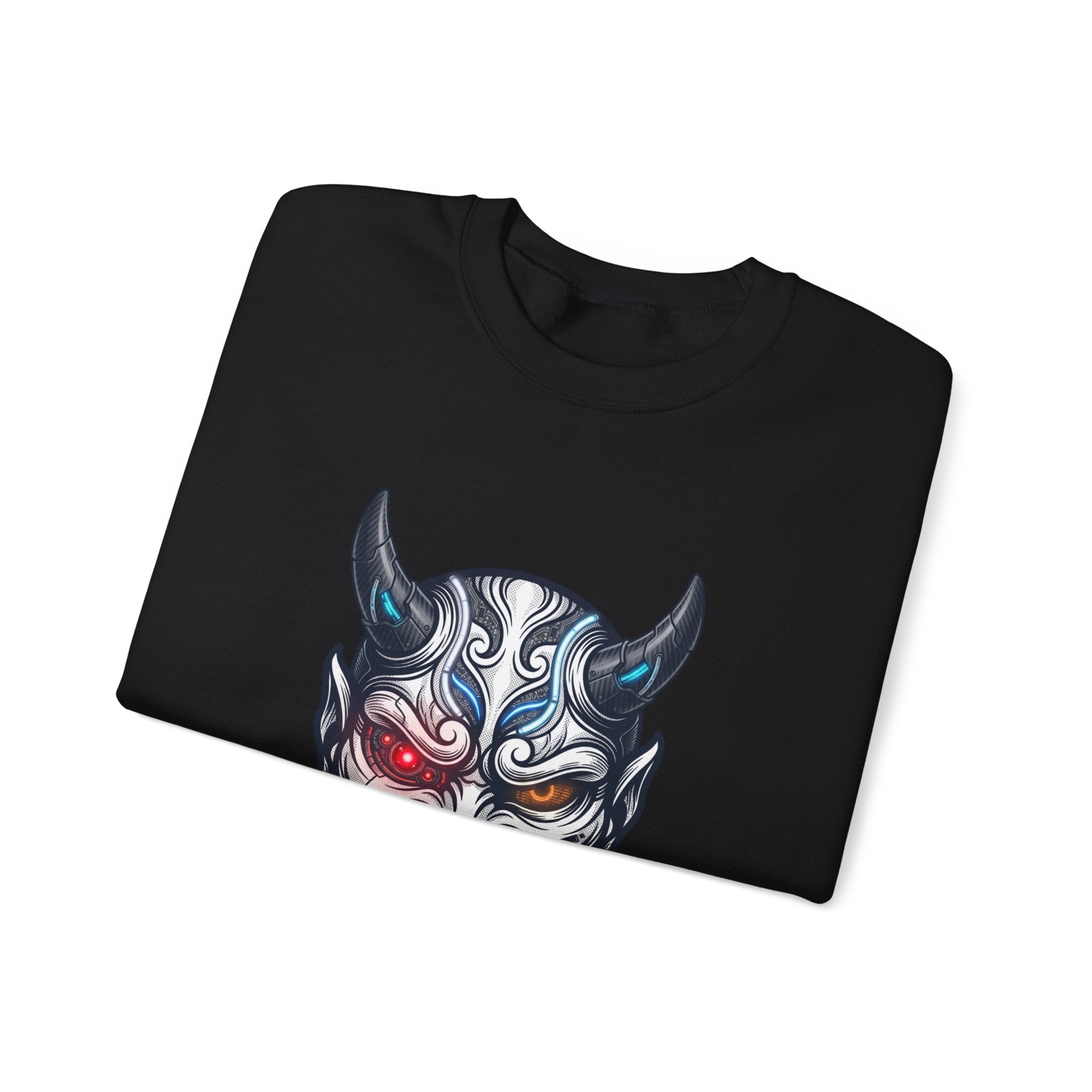Hannya Mask Illustration Sweatshirt | Traditional Tattoo-Inspired, Flash-Style