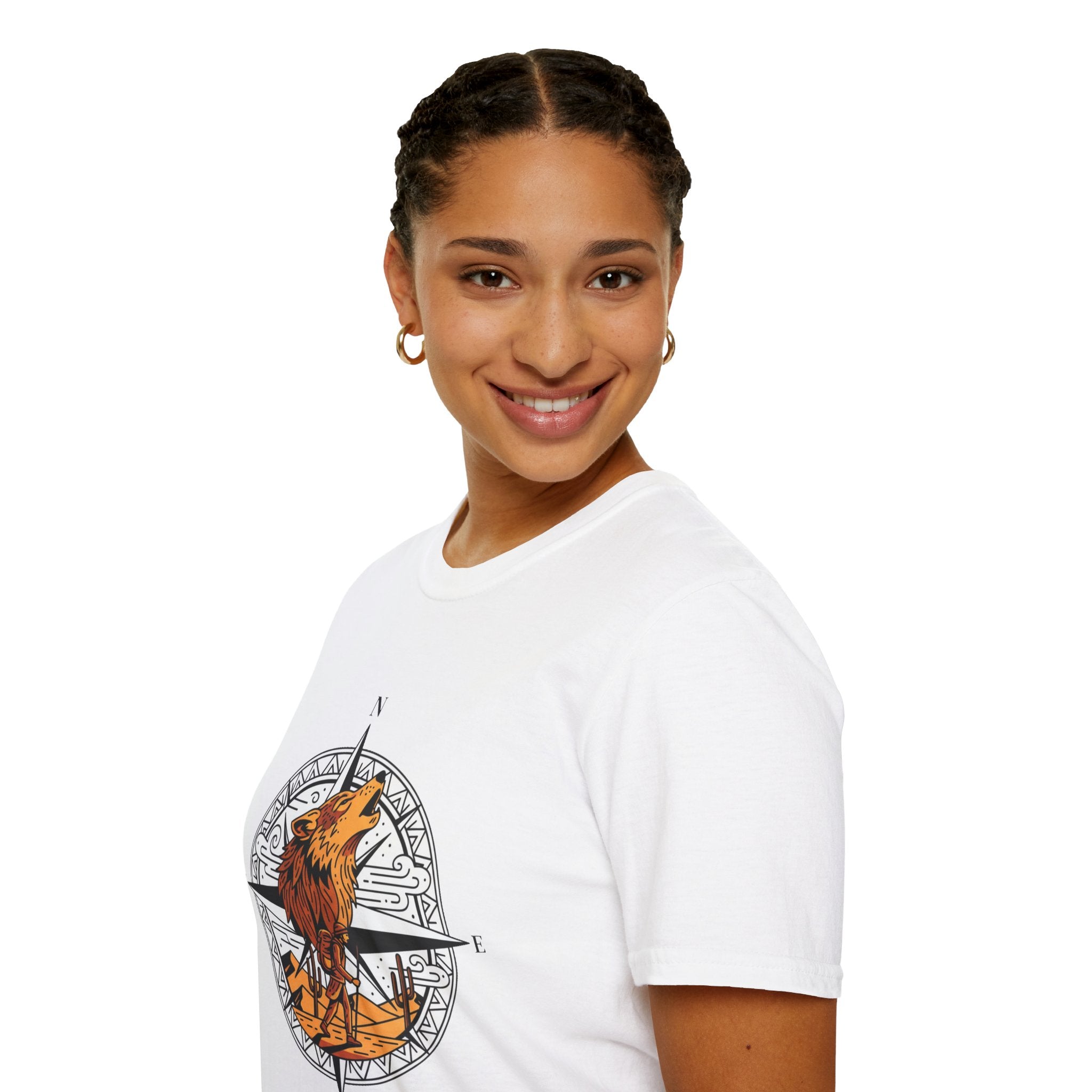 D78 Wolf Trail — Adventure wolf T-shirt