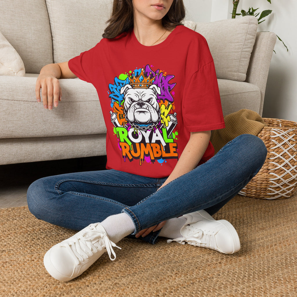 Bulldog Royal Rumble T-Shirt — Colorful Crown Streetwear Tee