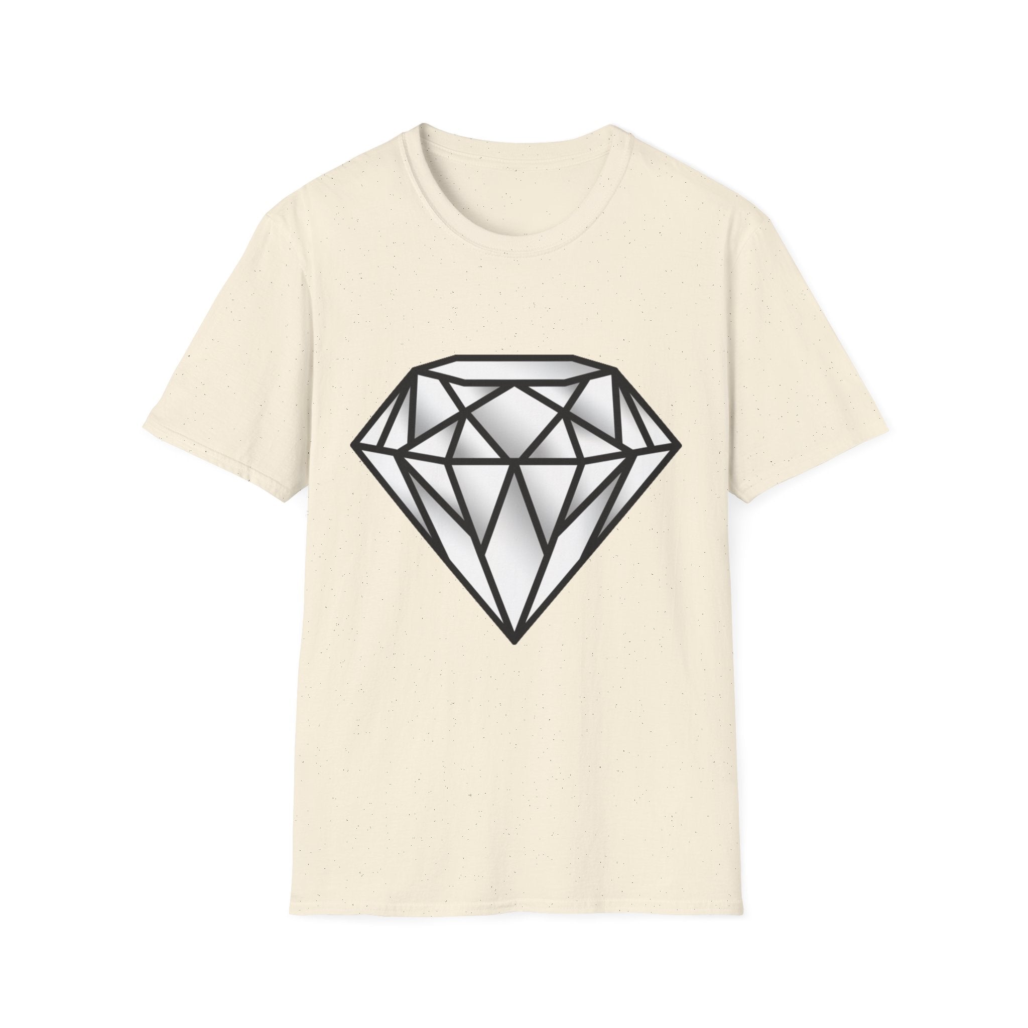 Diamond Graphic T-Shirt — Geometric Gem Tee for Casual Streetwear