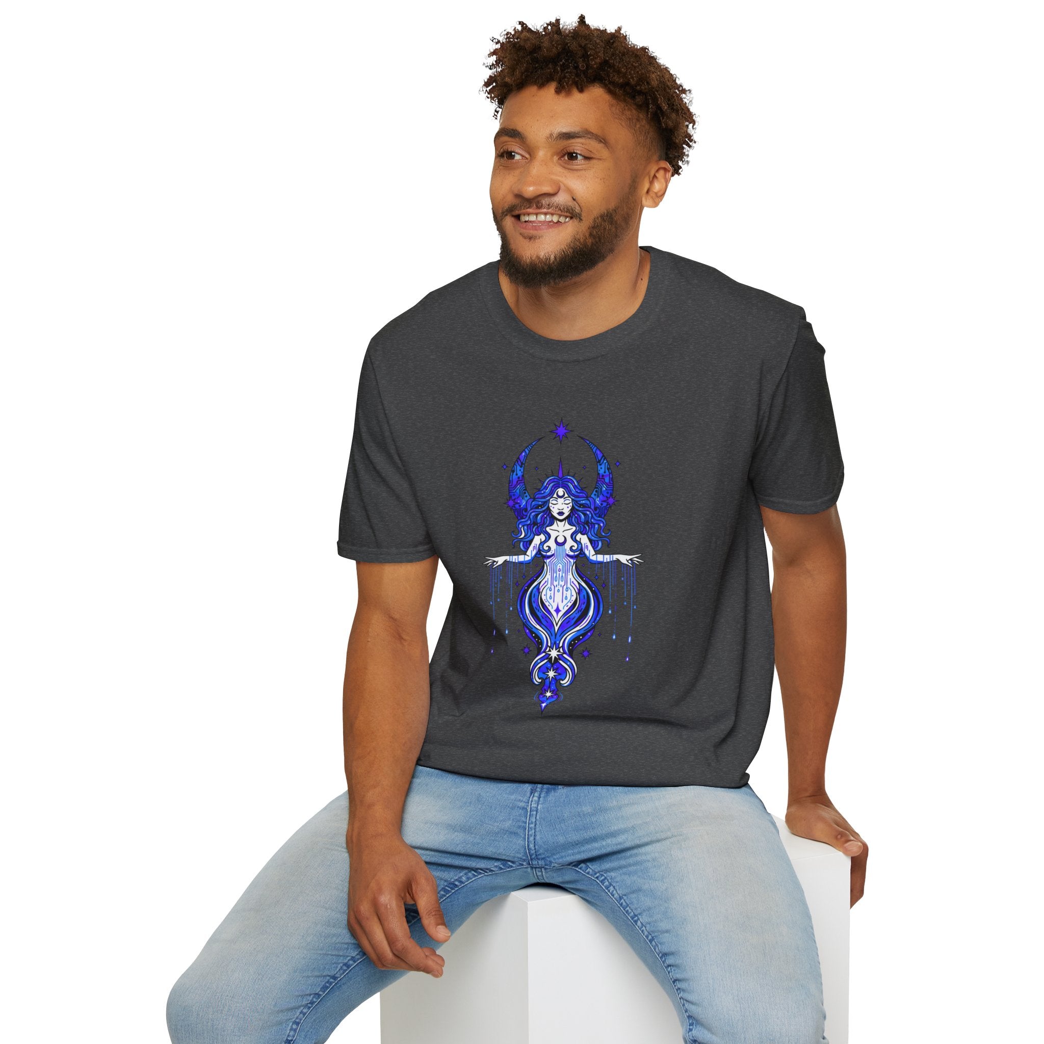 D78 Mystic Circle — Celestial Goddess T-Shirt
