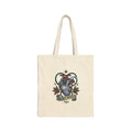 Anatomical Heart Night Shift Tote | Traditional Tattoo-Inspired, Banner & Florals