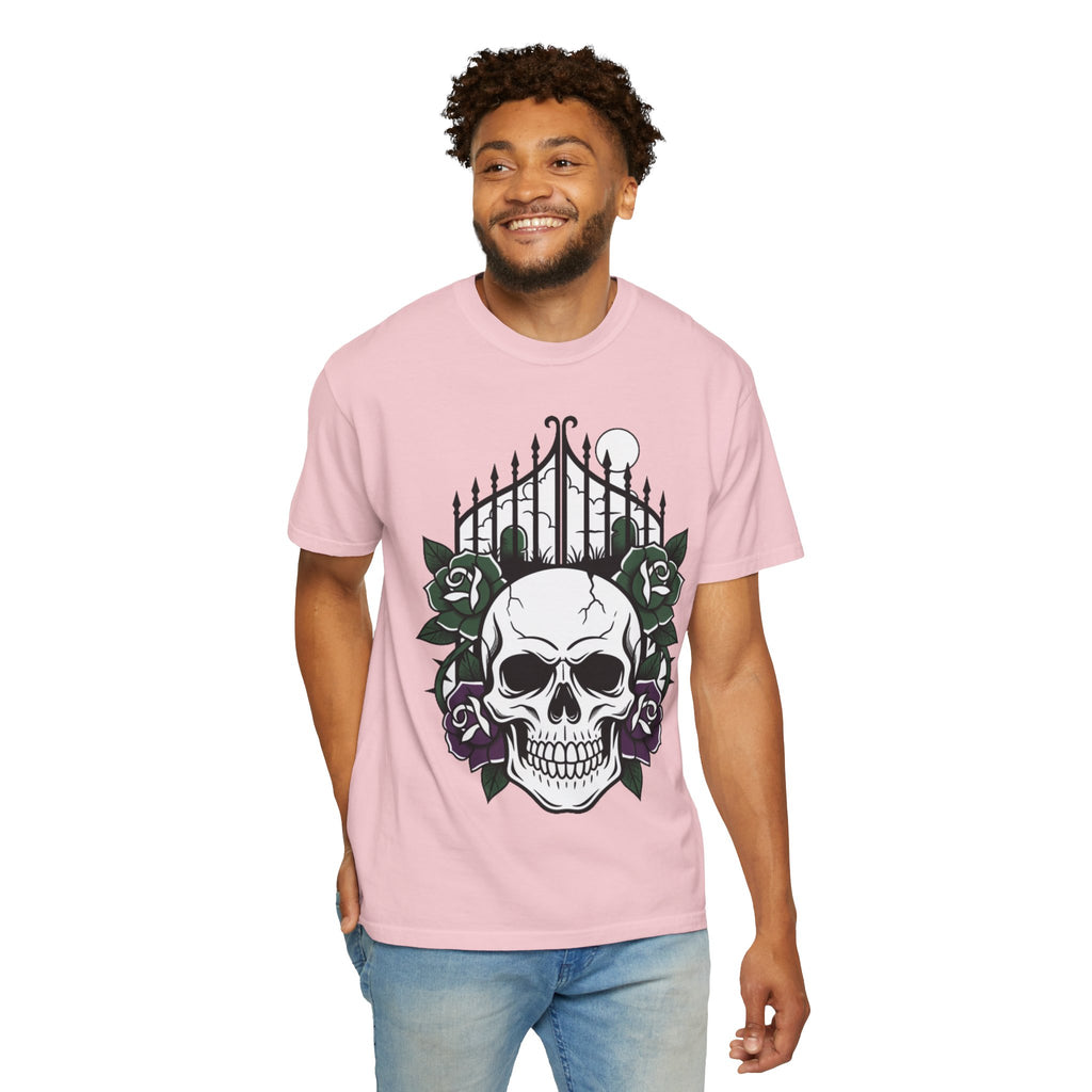 D78 Skull Society — Skull and Roses T-Shirt