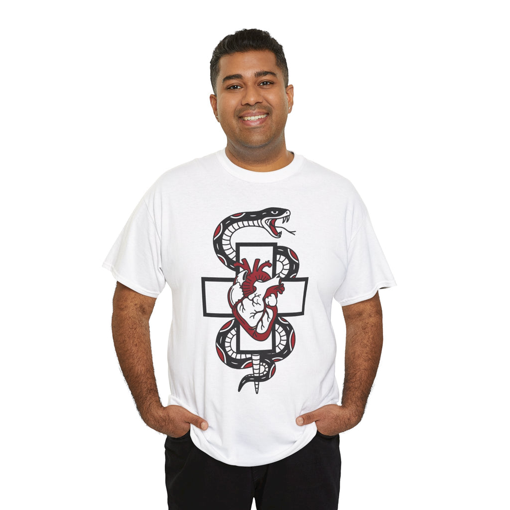 D78 Skull Society — Gothic Heart & Snake T-shirt