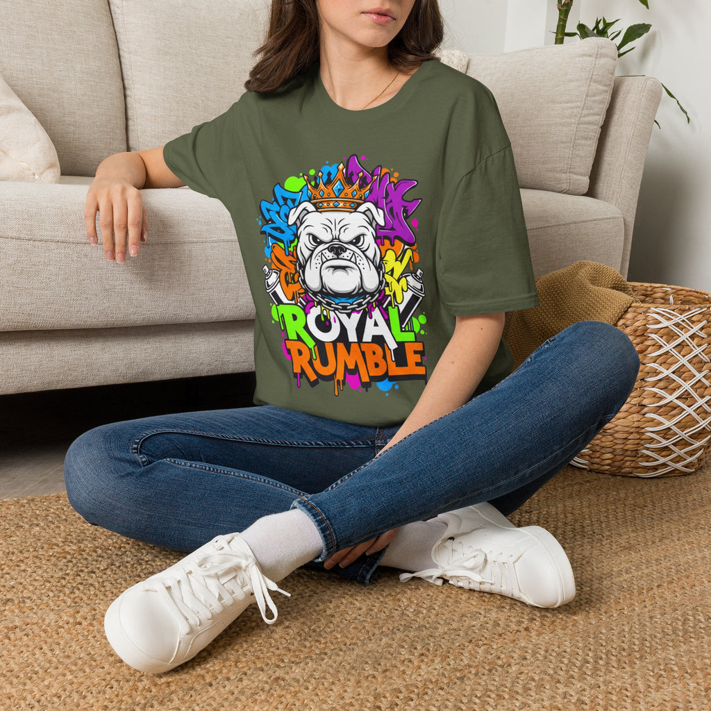 Bulldog Royal Rumble T-Shirt — Colorful Crown Streetwear Tee